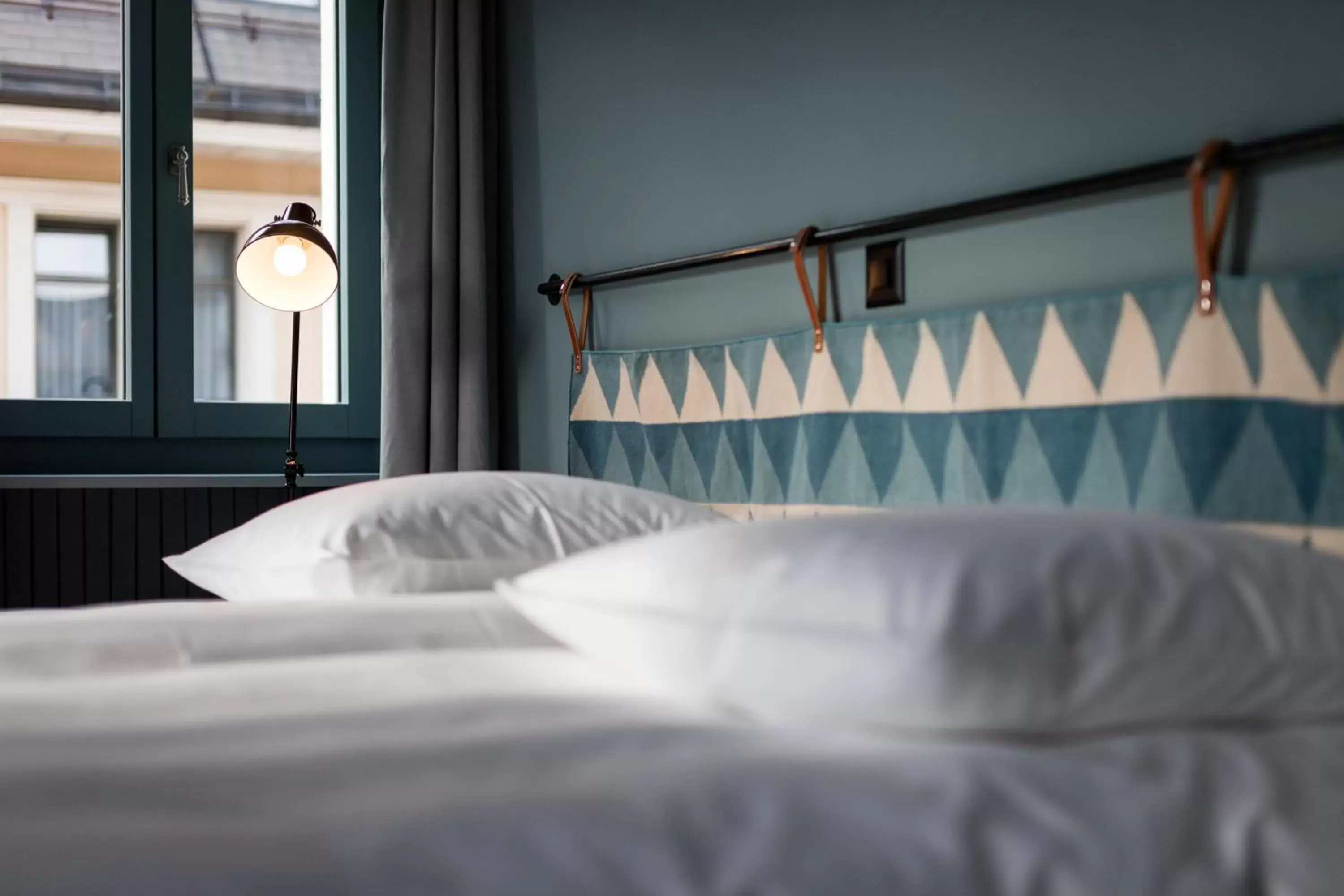 Decorative detail, Bed in Hotel De Londres