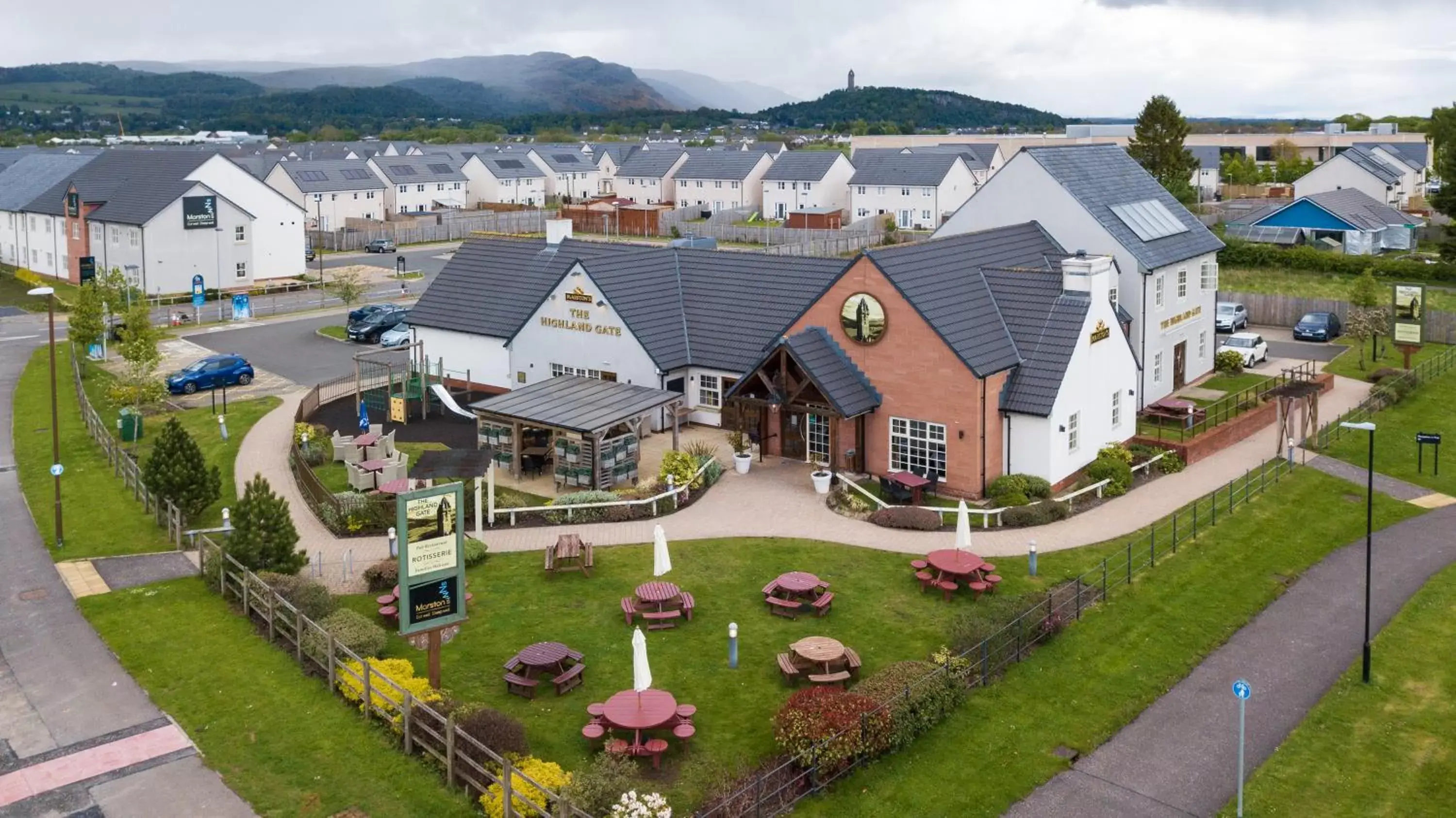 Property building, Bird's-eye View in Highland Gate, Stirling by Marston's Inns