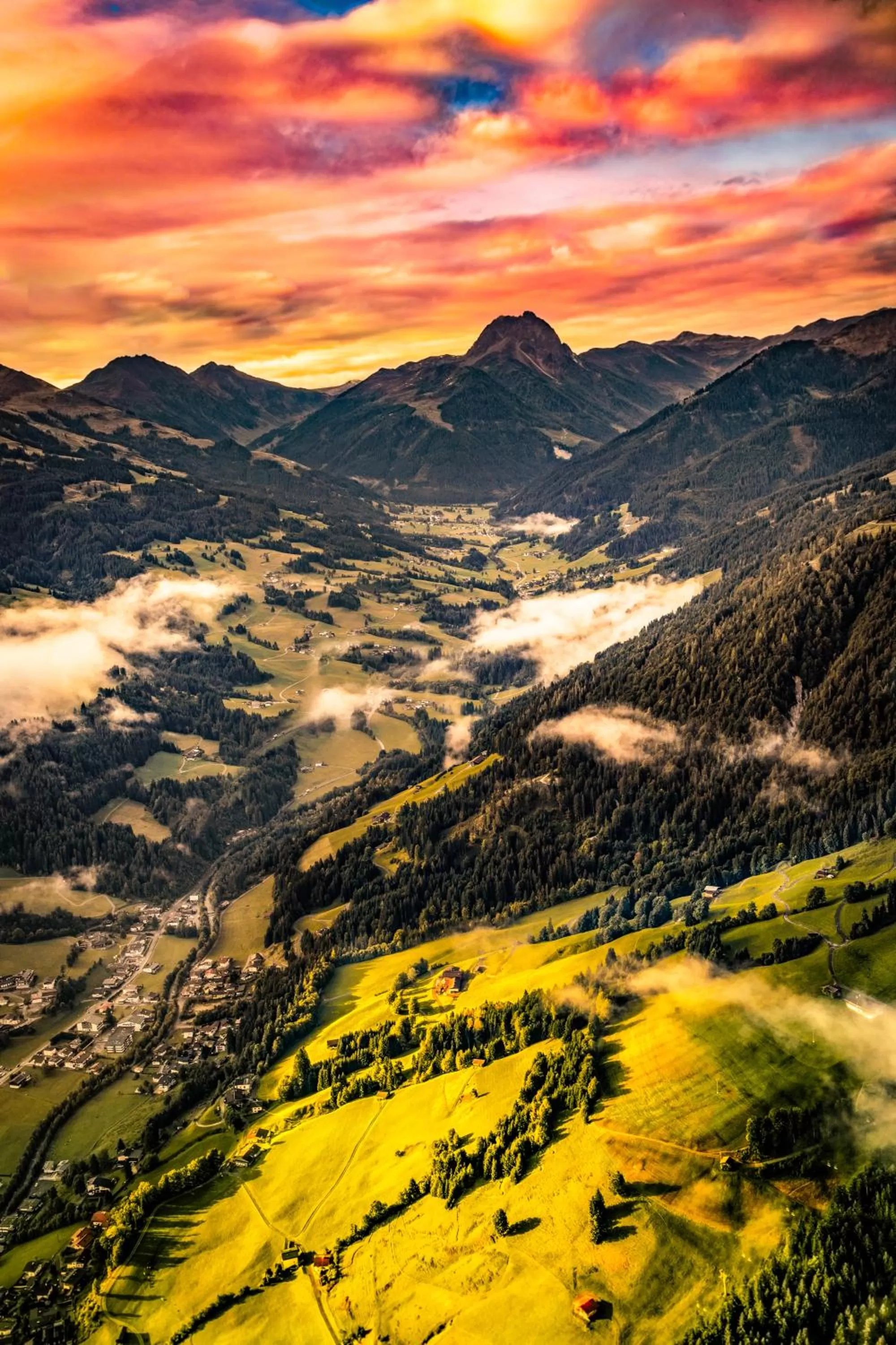 Sunrise in Hotel Garni Wieshof