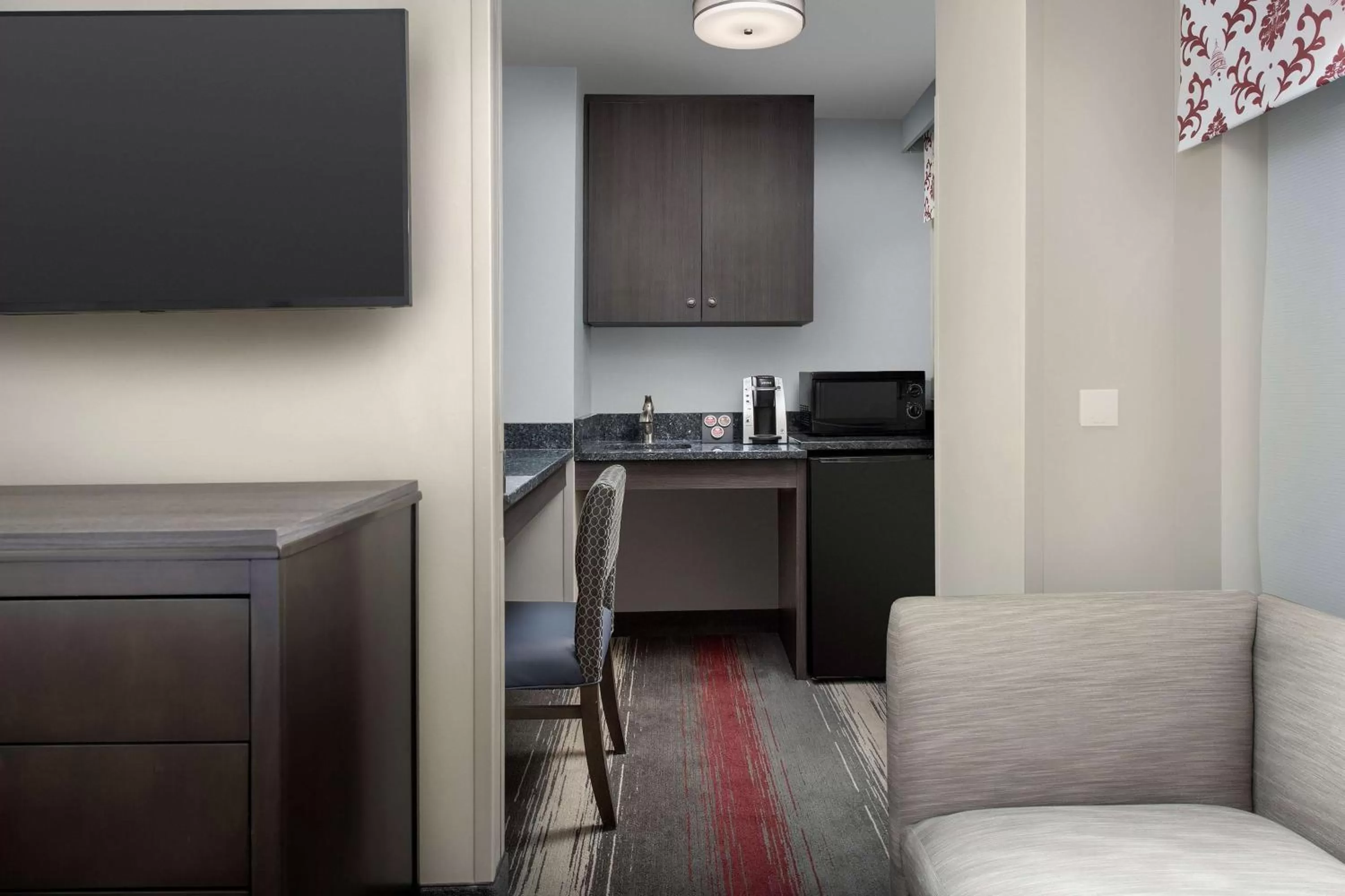 Living room in West End Washington DC, Tapestry Collection by Hilton