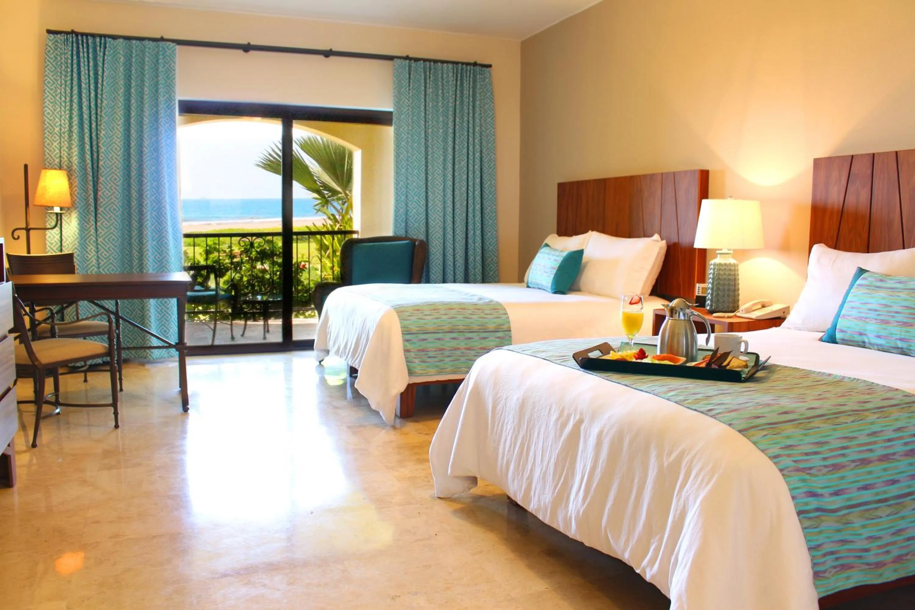 Living room, Bed in Las Villas Hotel & Golf By Estrella del Mar