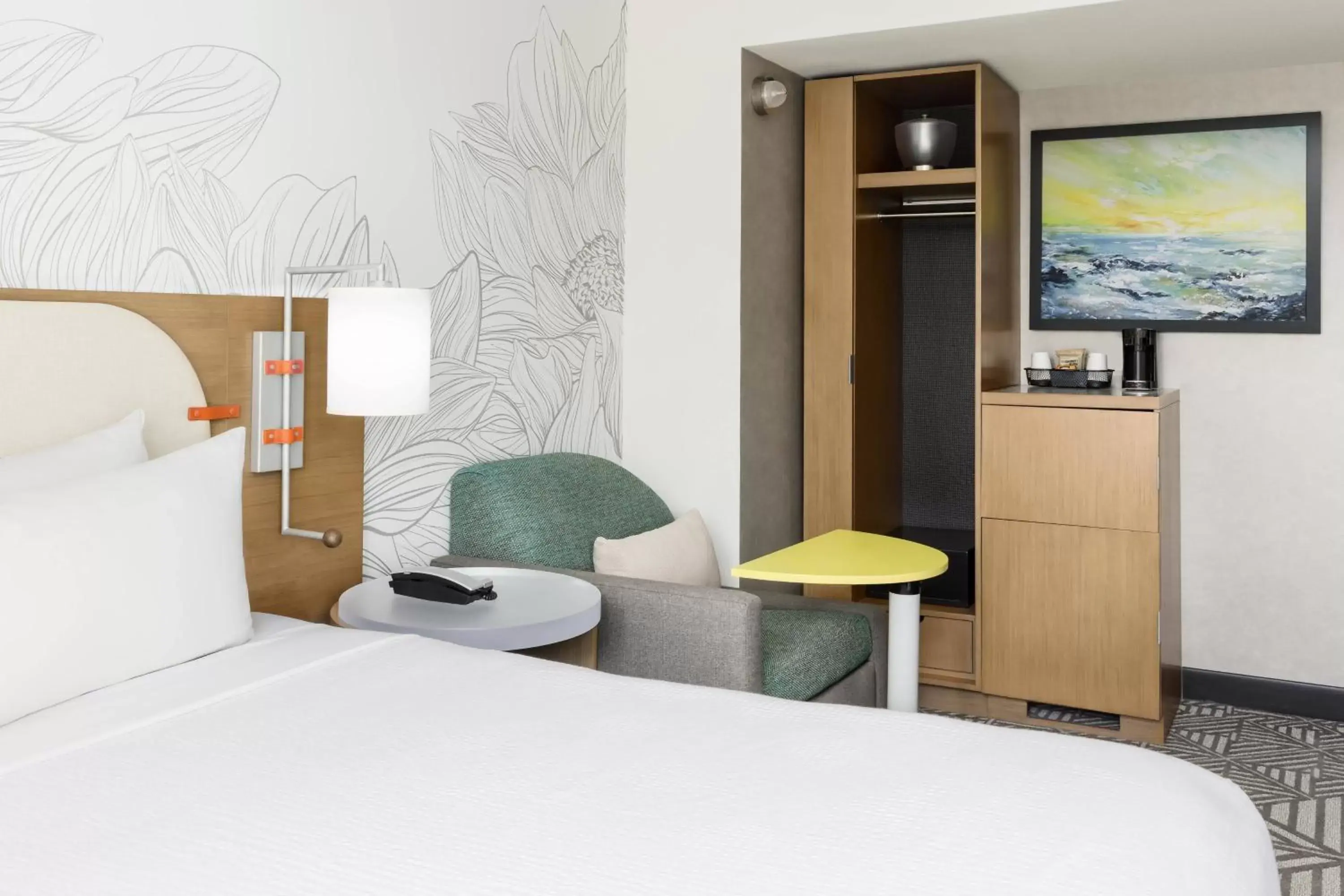 Bedroom, Bed in SpringHill Suites by Marriott New York Manhattan Chelsea