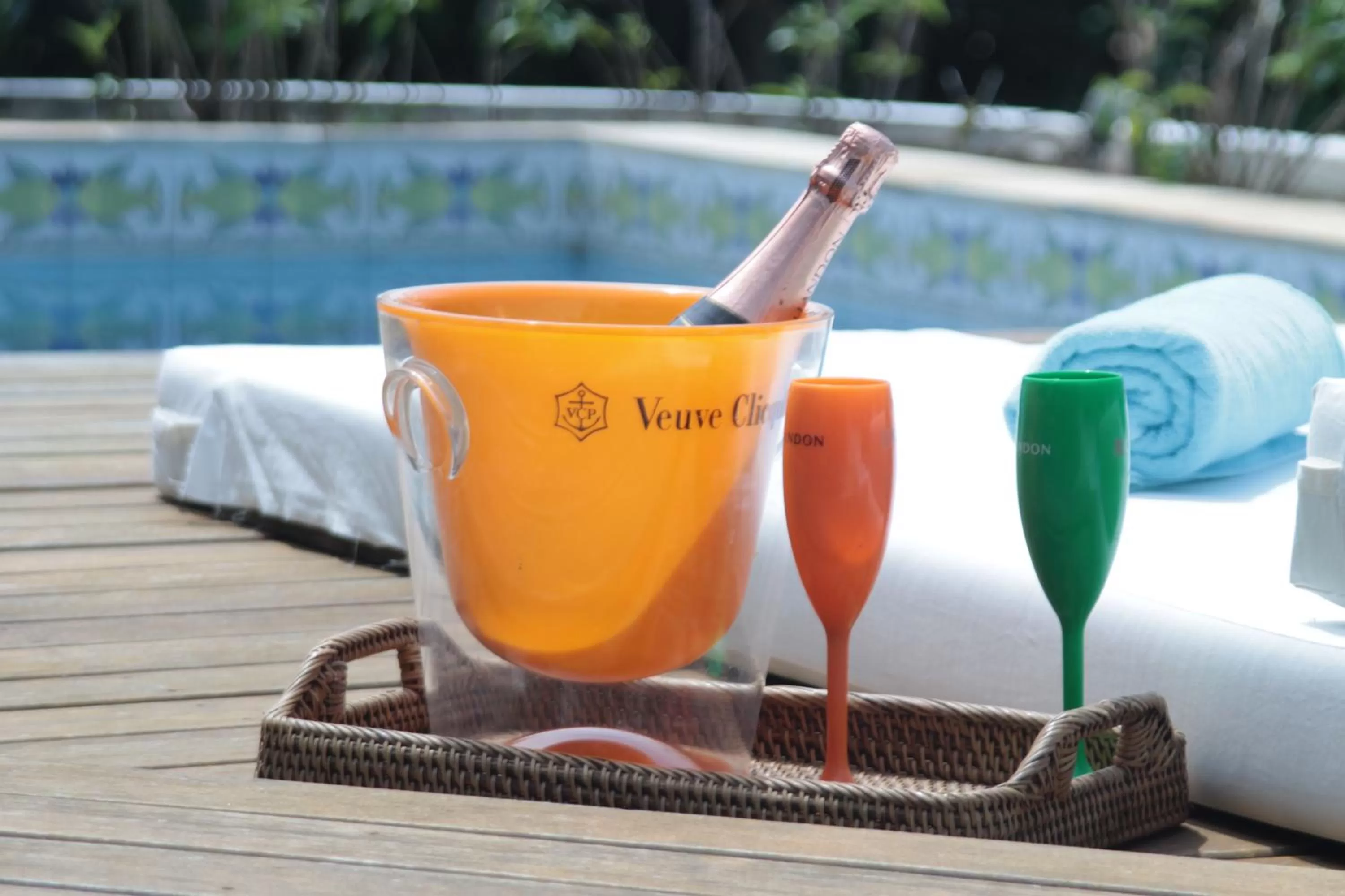 Pool view in Pousada Blanca Mar