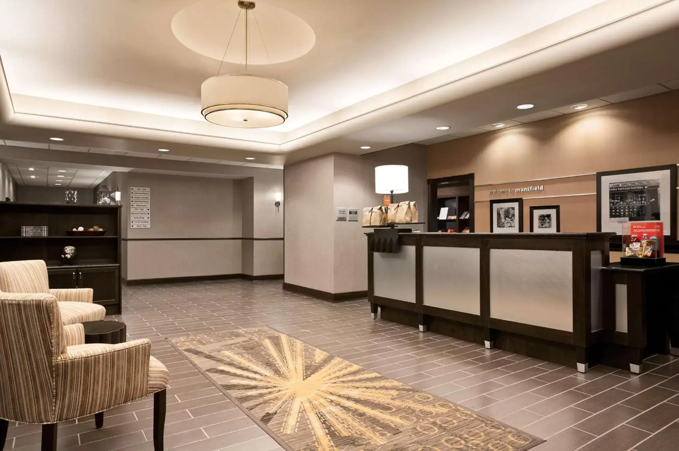 Lobby or reception, Lobby/Reception in Hampton Inn & Suites - Mansfield