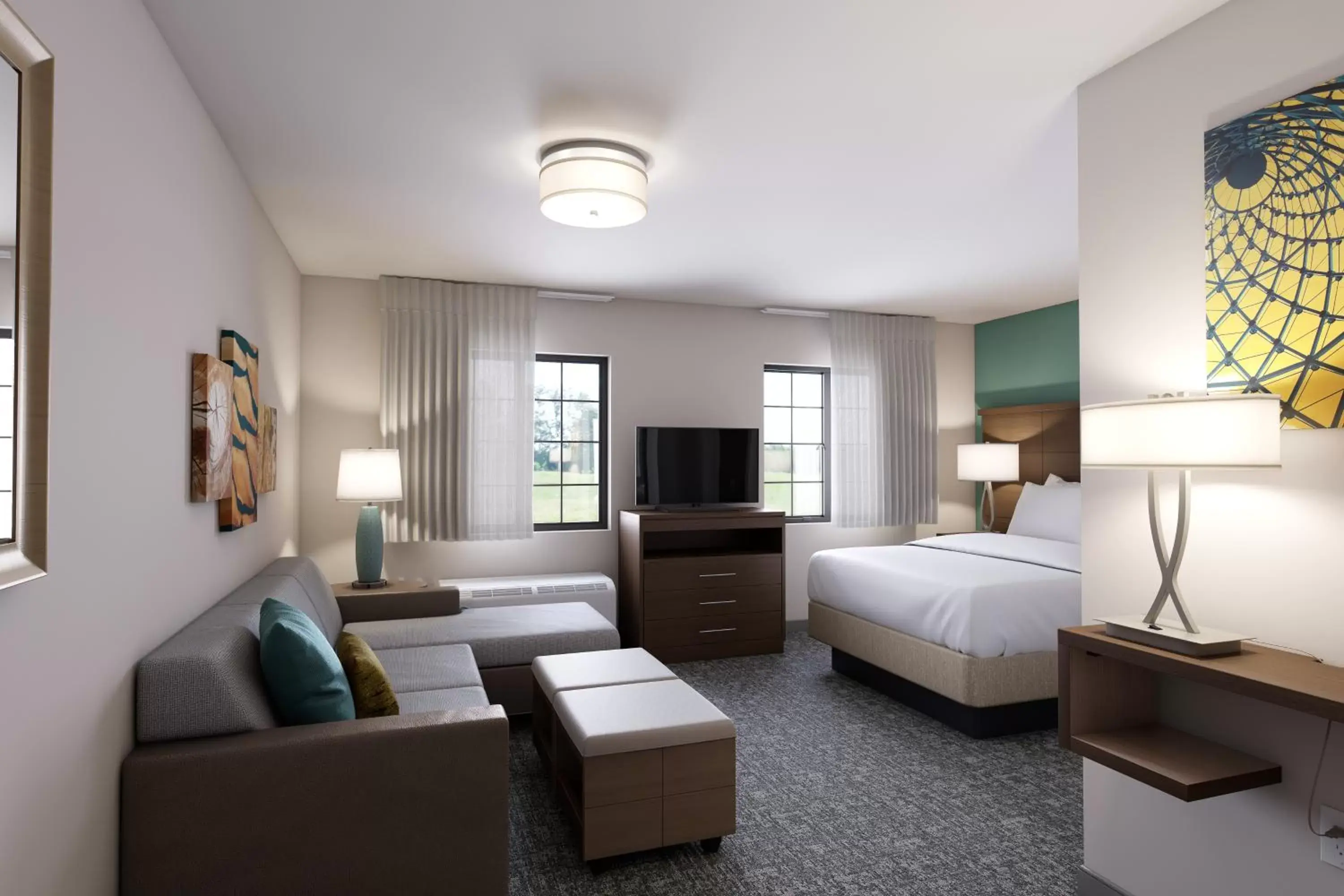 Bed in Staybridge Suites - Southgate - Detroit Area by IHG Bed in Staybridge Suites - Southgate - Detroit Area by IHG