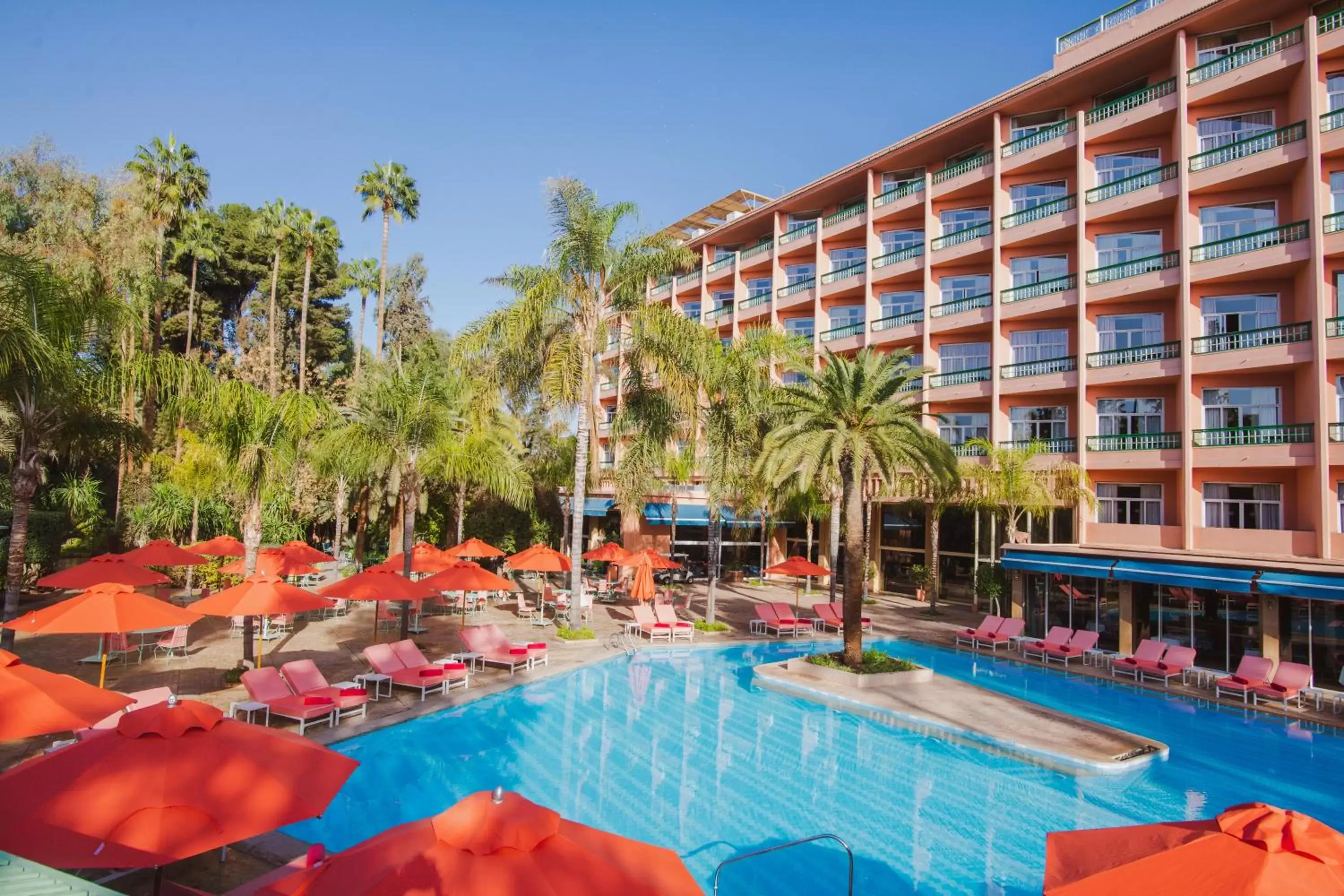 Property building, Swimming Pool in Es Saadi Marrakech Resort - Hotel