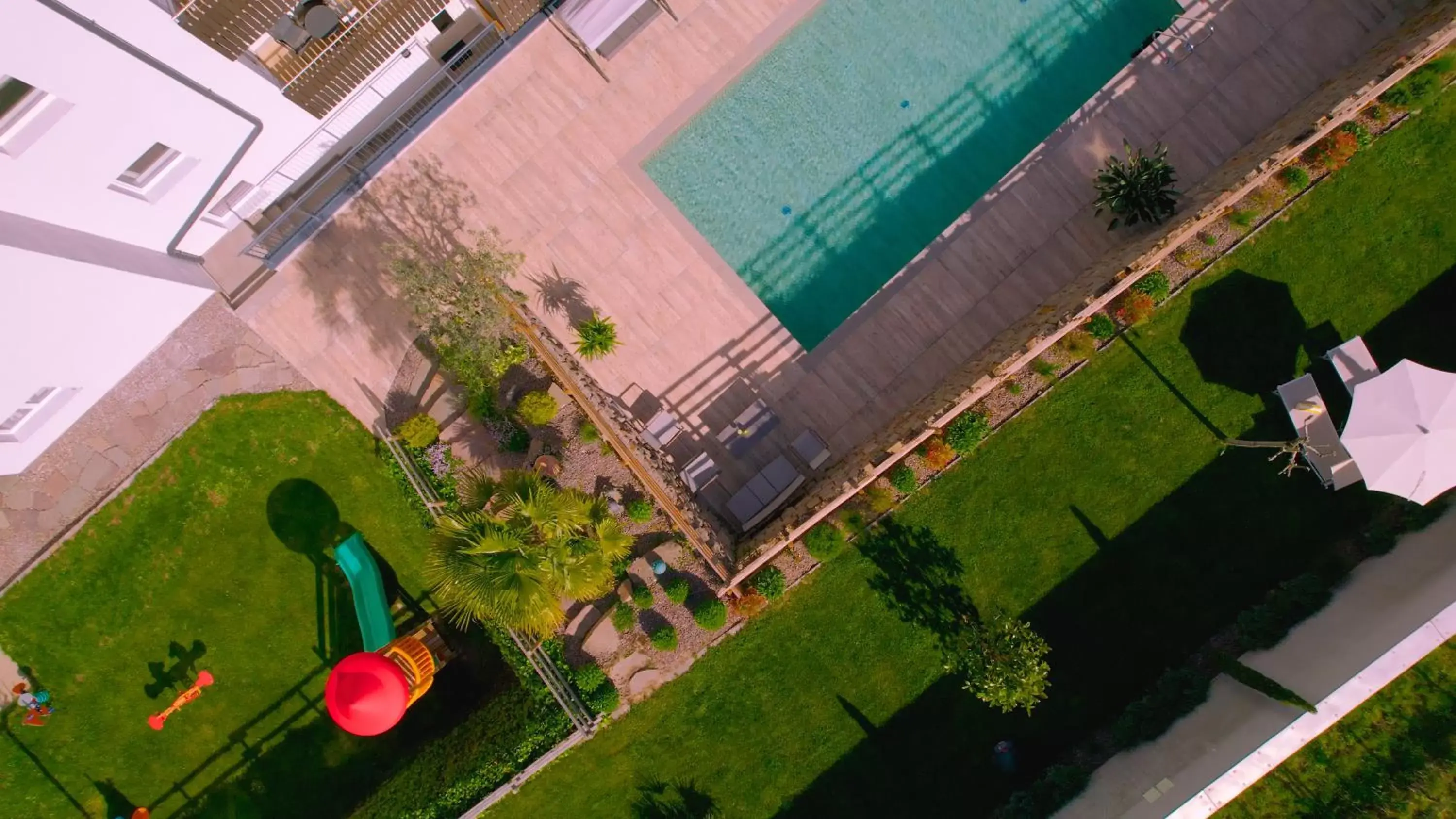 Children play ground, Pool View in Residence Garni Hotel Vineus