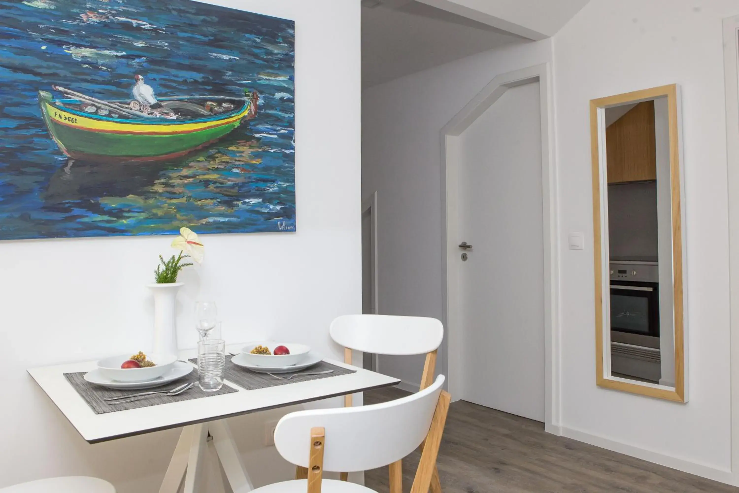 Dining area, Bathroom in The Marketplace Apartments by Storytellers