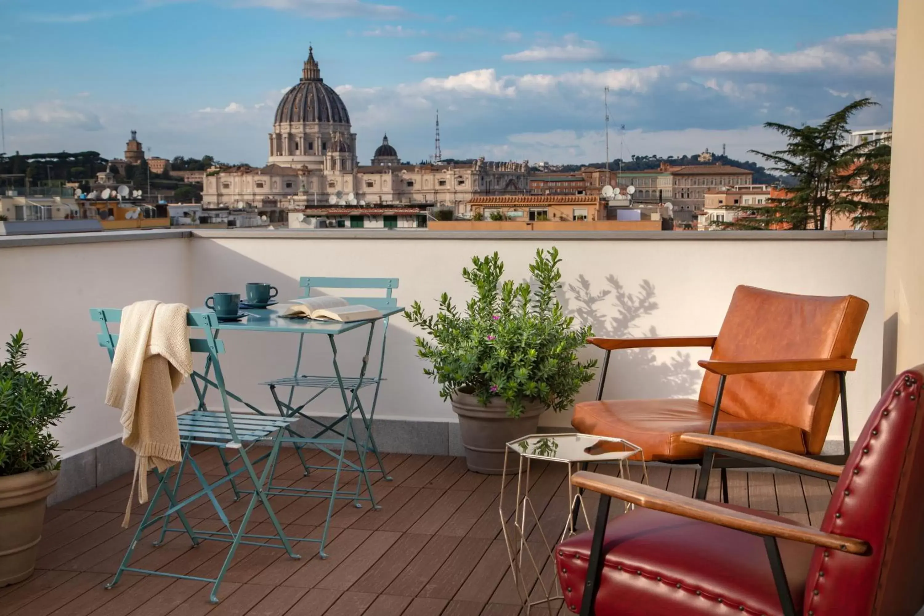 Balcony/Terrace in Bloom Hotel Rome