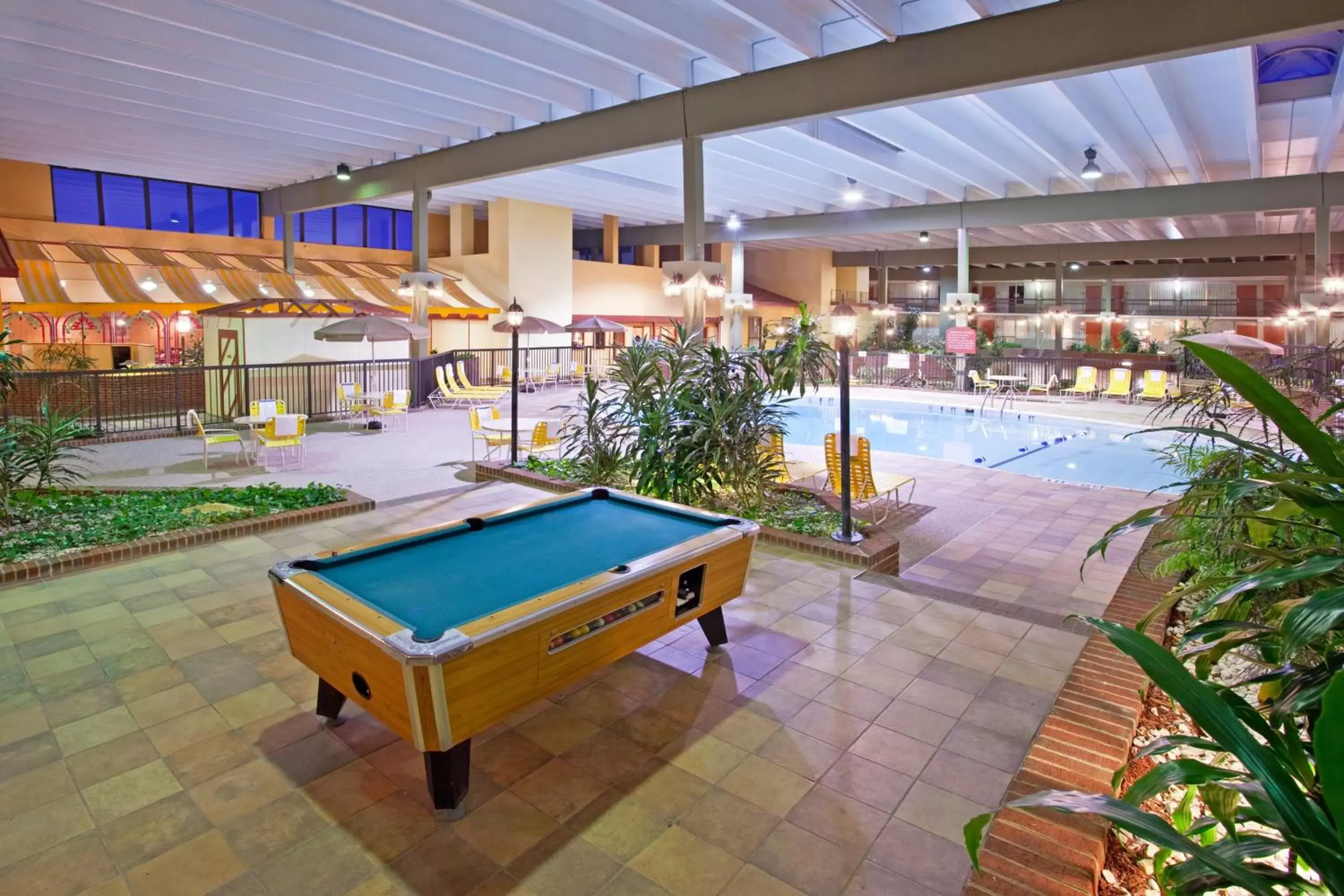 Swimming pool, Billiards in Ramada by Wyndham Indiana