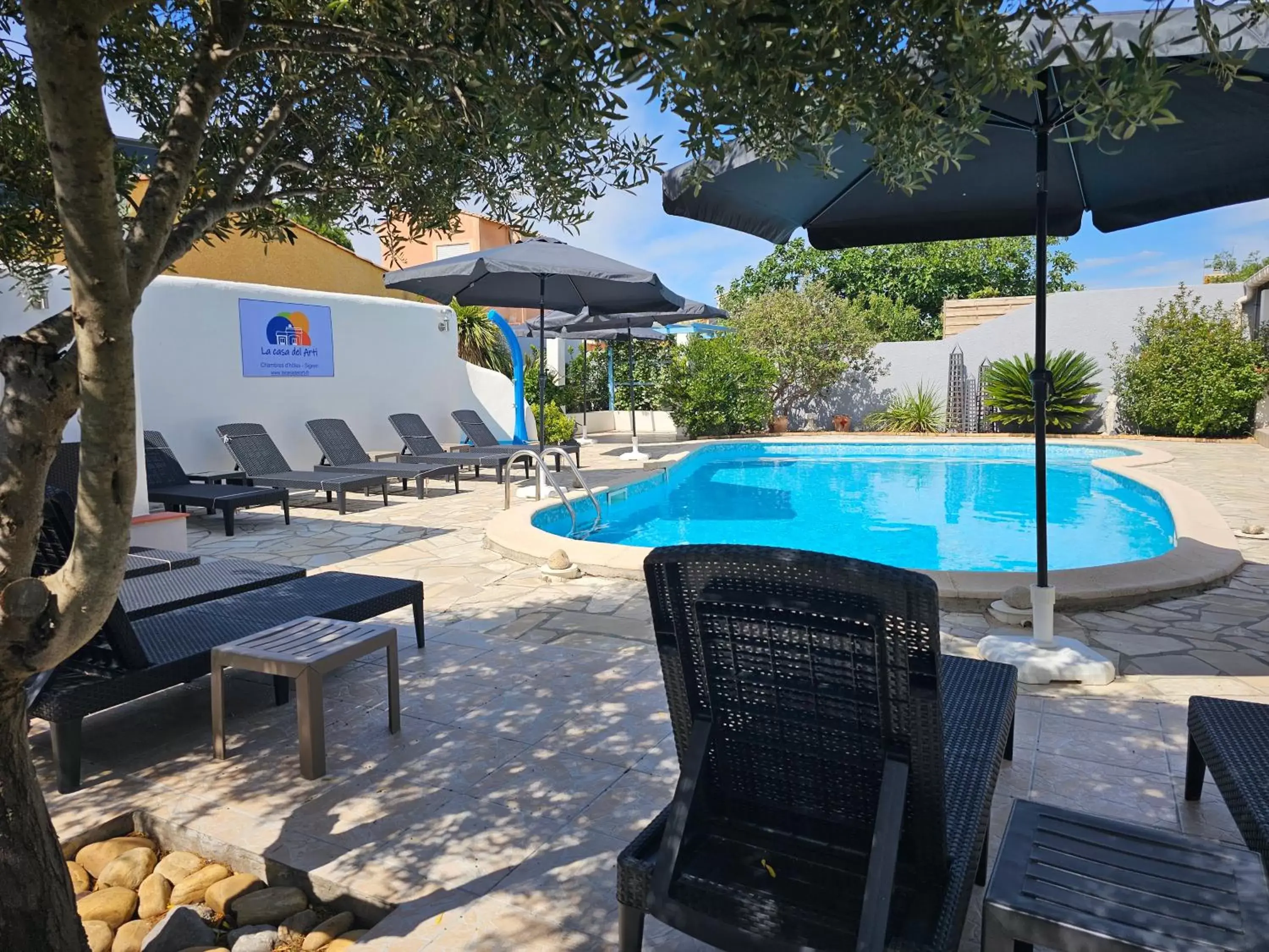 Patio, Swimming Pool in La Casa del Arti - Chambres d'hôtes