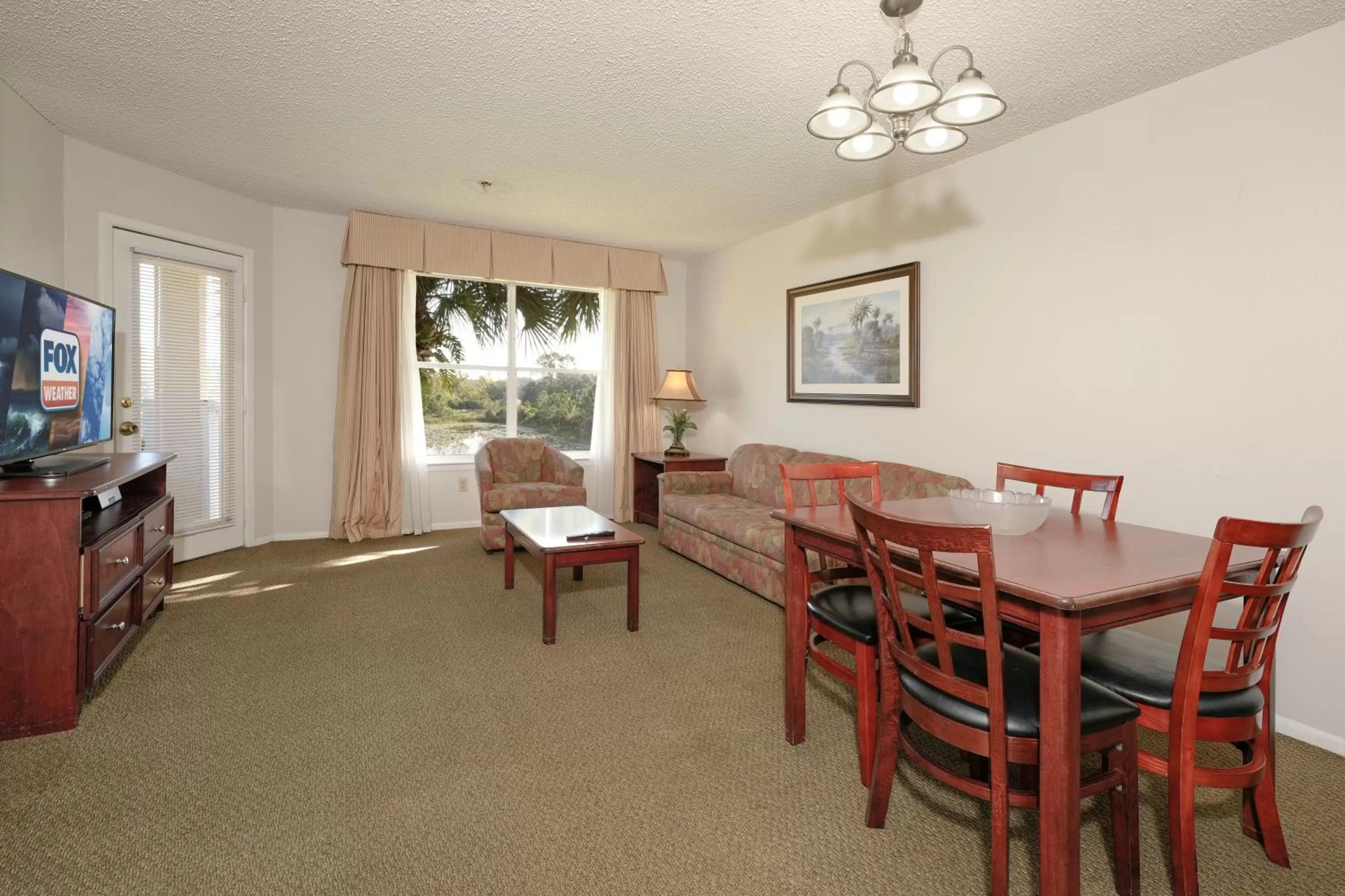 Living room in Parc Corniche Condominium Suites