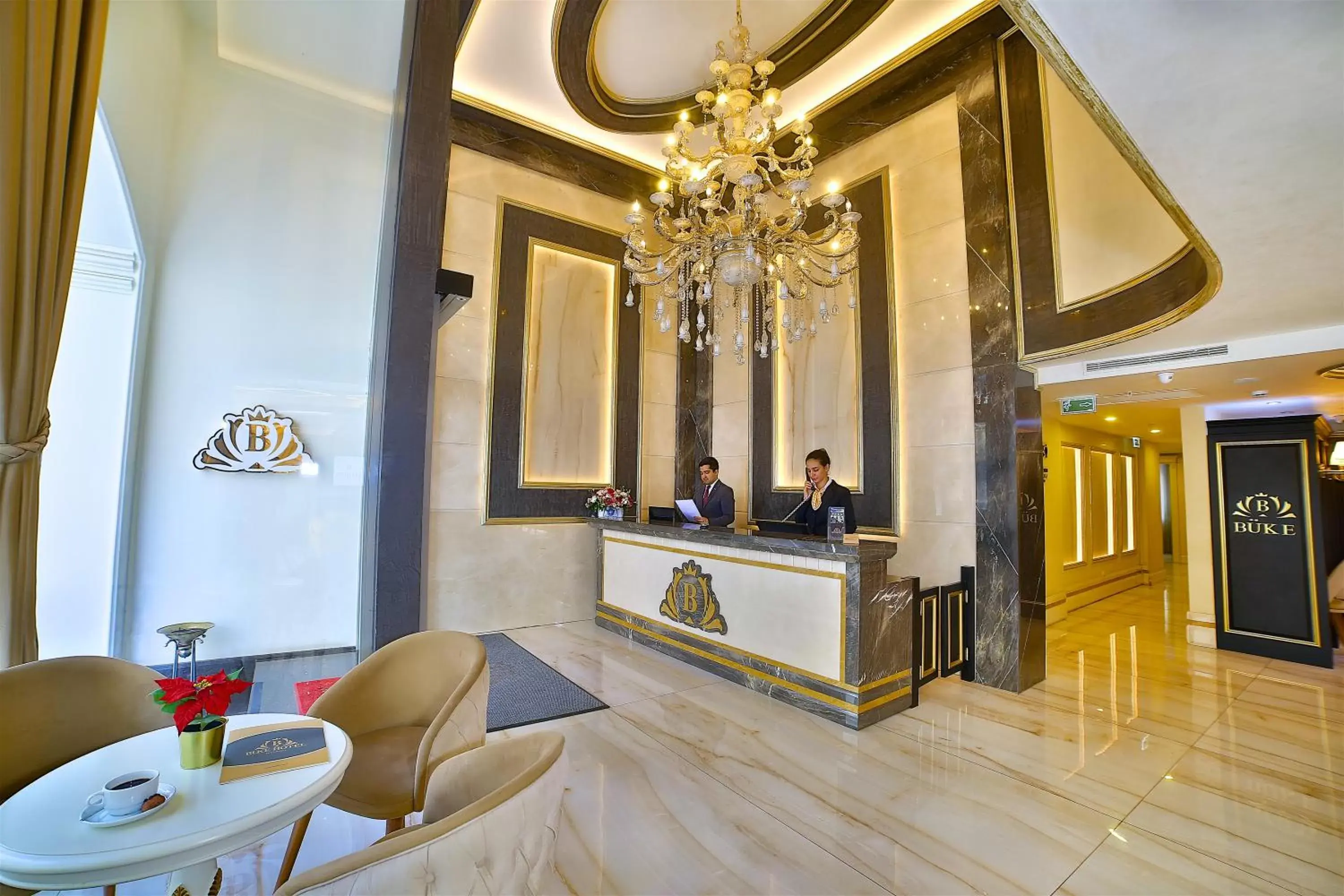 Lobby or reception in Büke Hotel