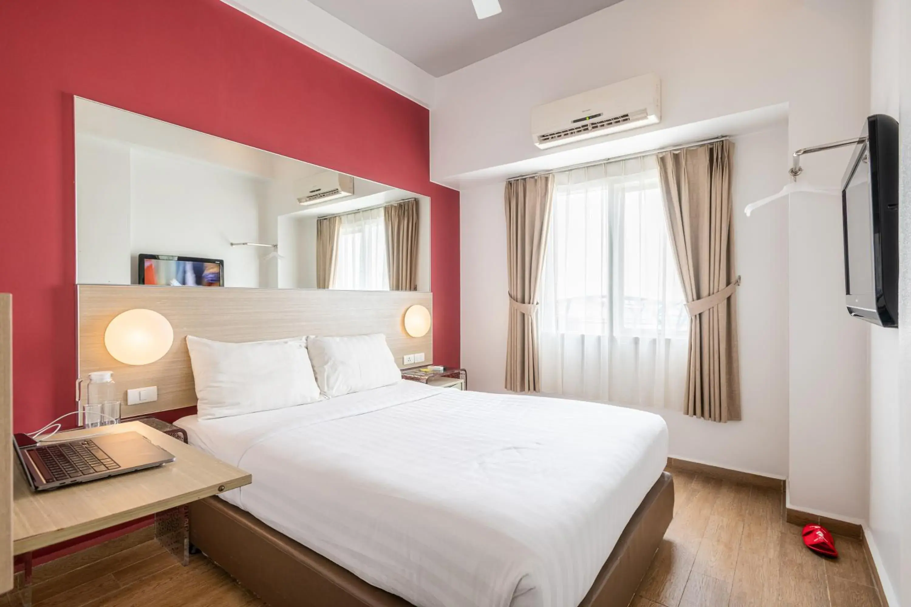 Bed in Monoloog Hotel Pasar Baru
