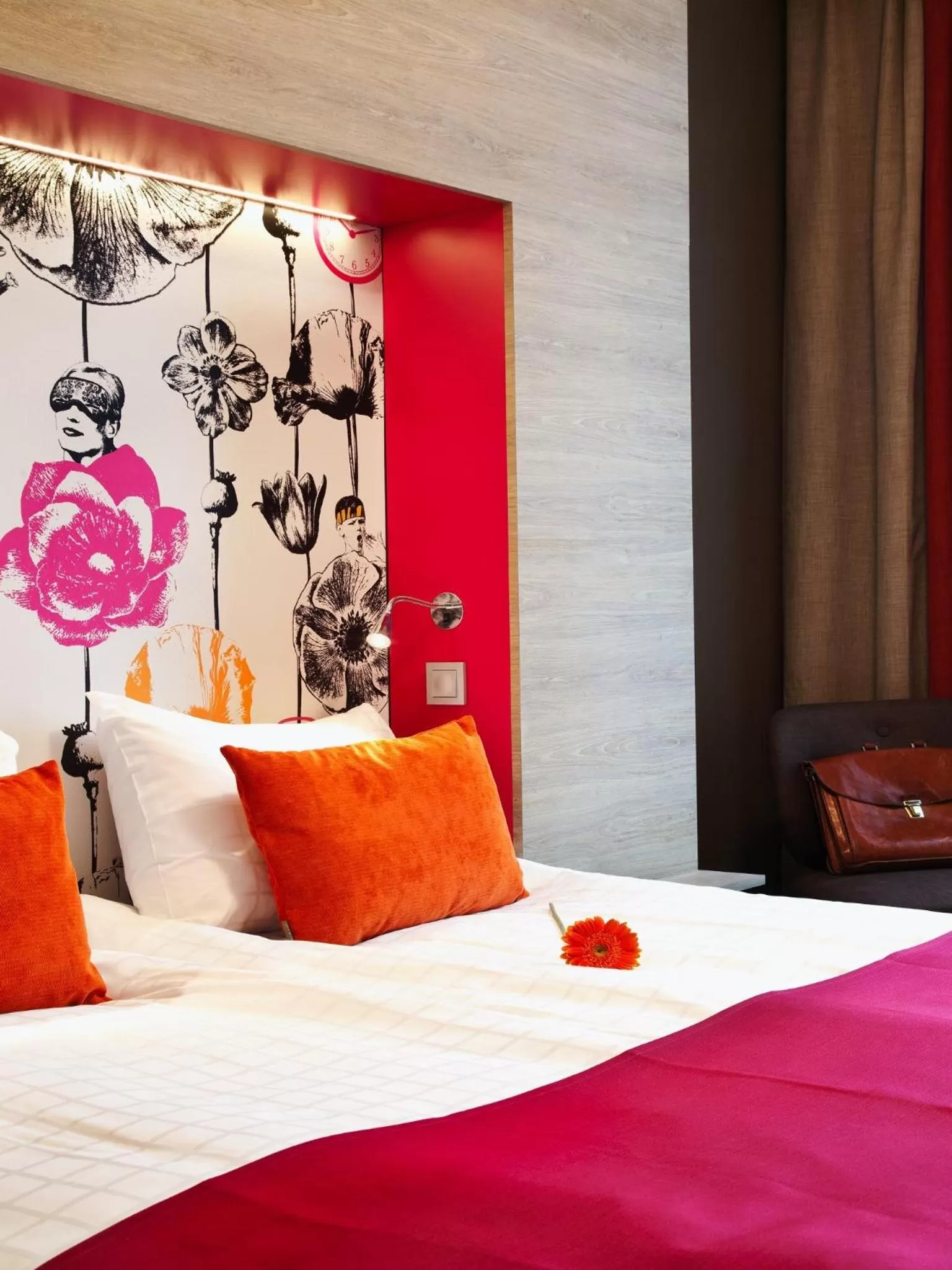 Bed in Motel L Hammarby Sjöstad