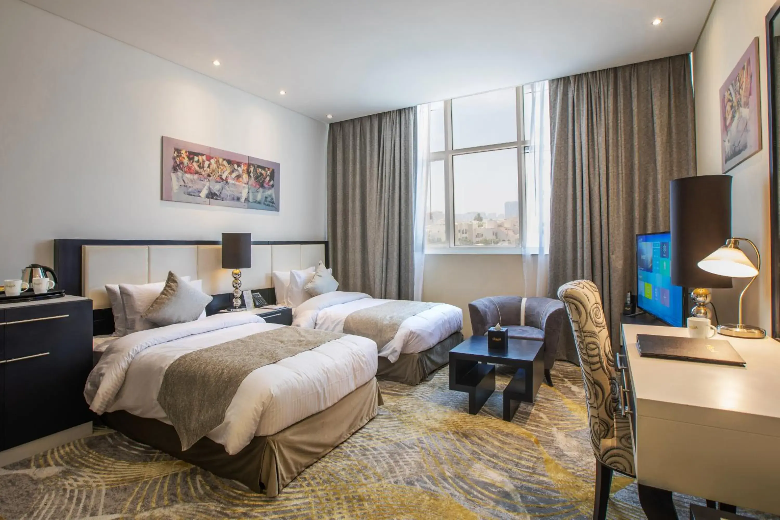 Bed in Grand Villaggio Hotel Abu Dhabi