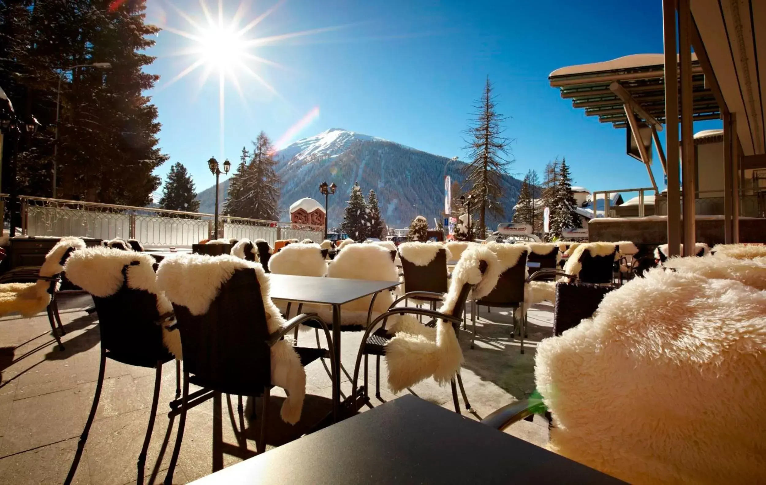 Balcony/Terrace in Precise Tale Seehof Davos