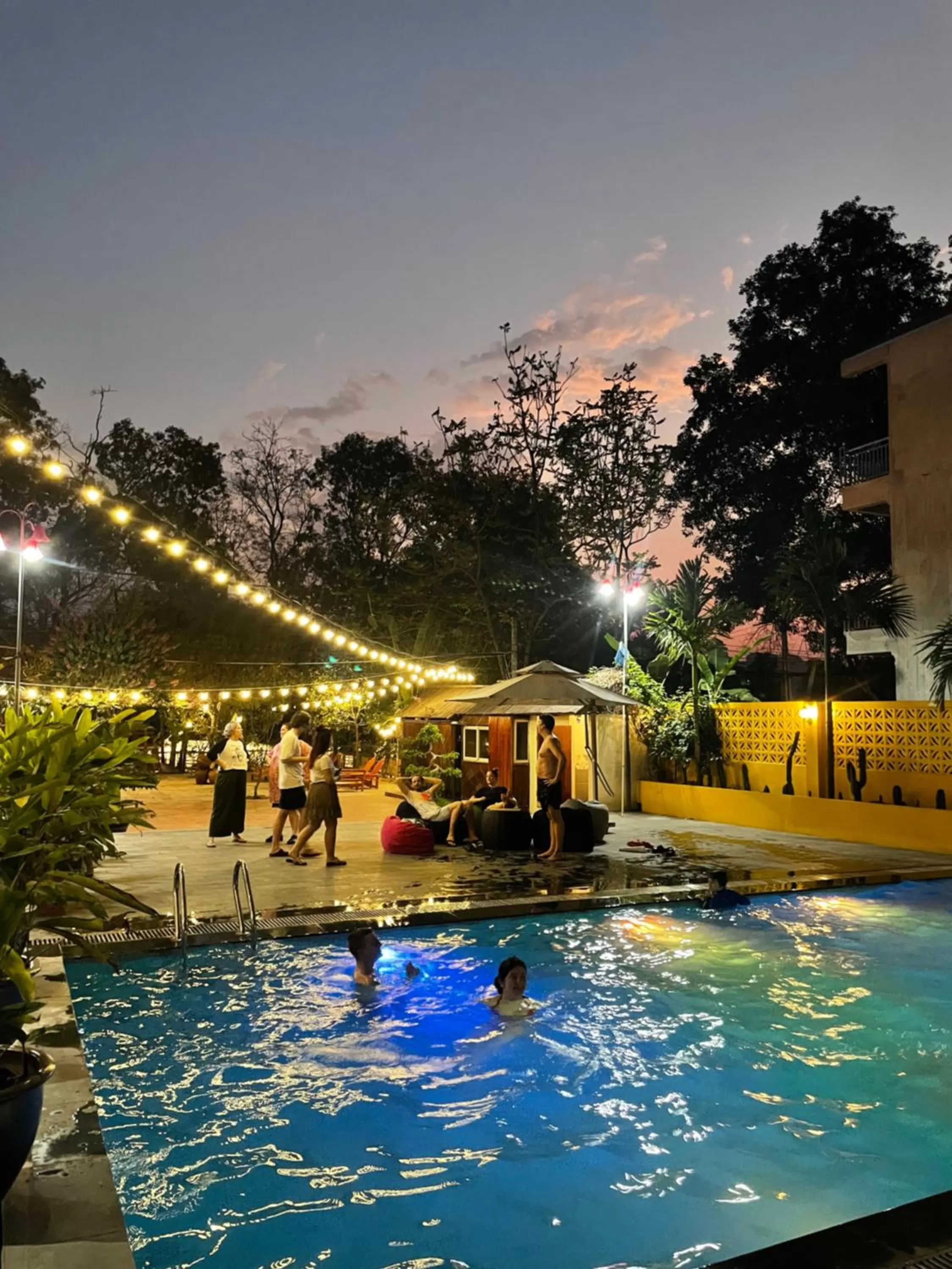 Swimming pool in Chez Loan Hotel