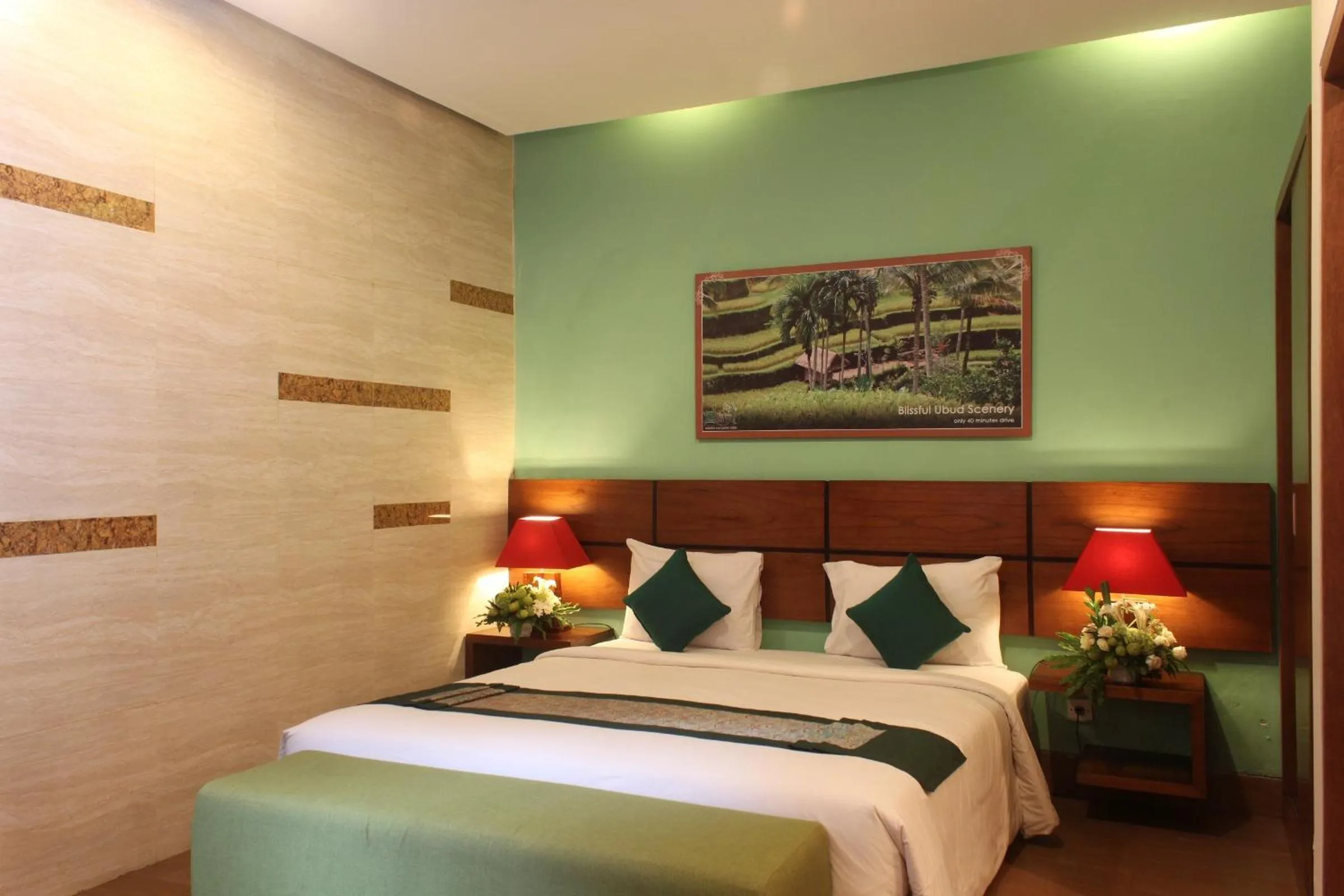 Bed in The Green Zhurga Suite Seminyak