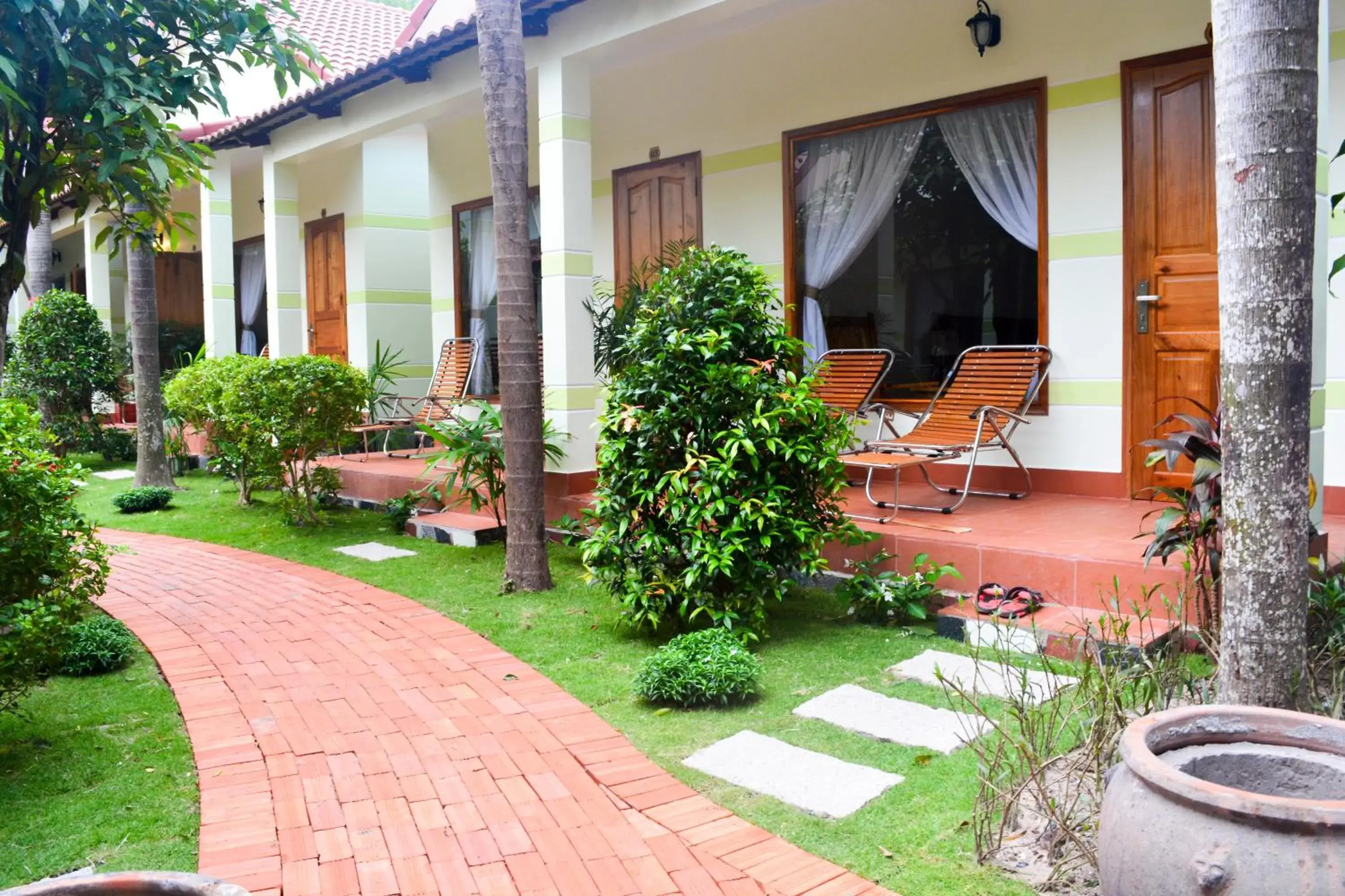 Garden in Ngoc Viet Bungalow