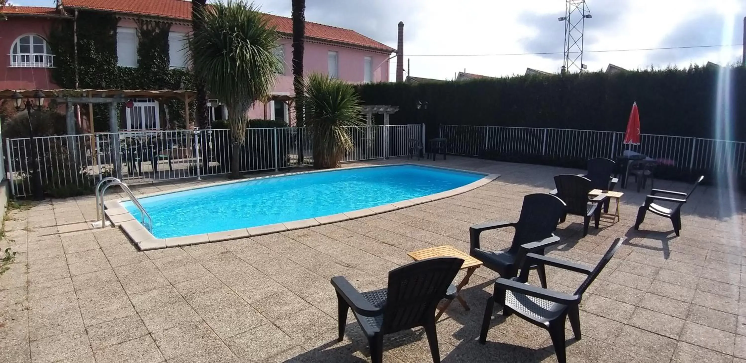 Swimming Pool in Hôtel Castel d'Olmes