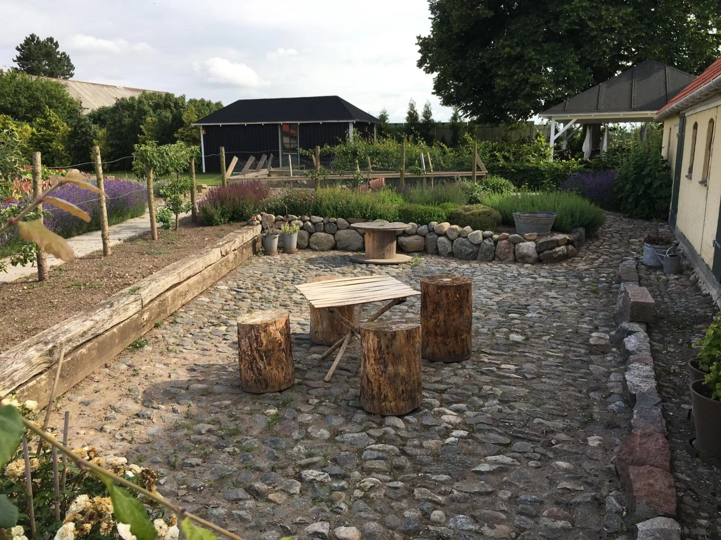 Garden view in Birkende Bed and Breakfast