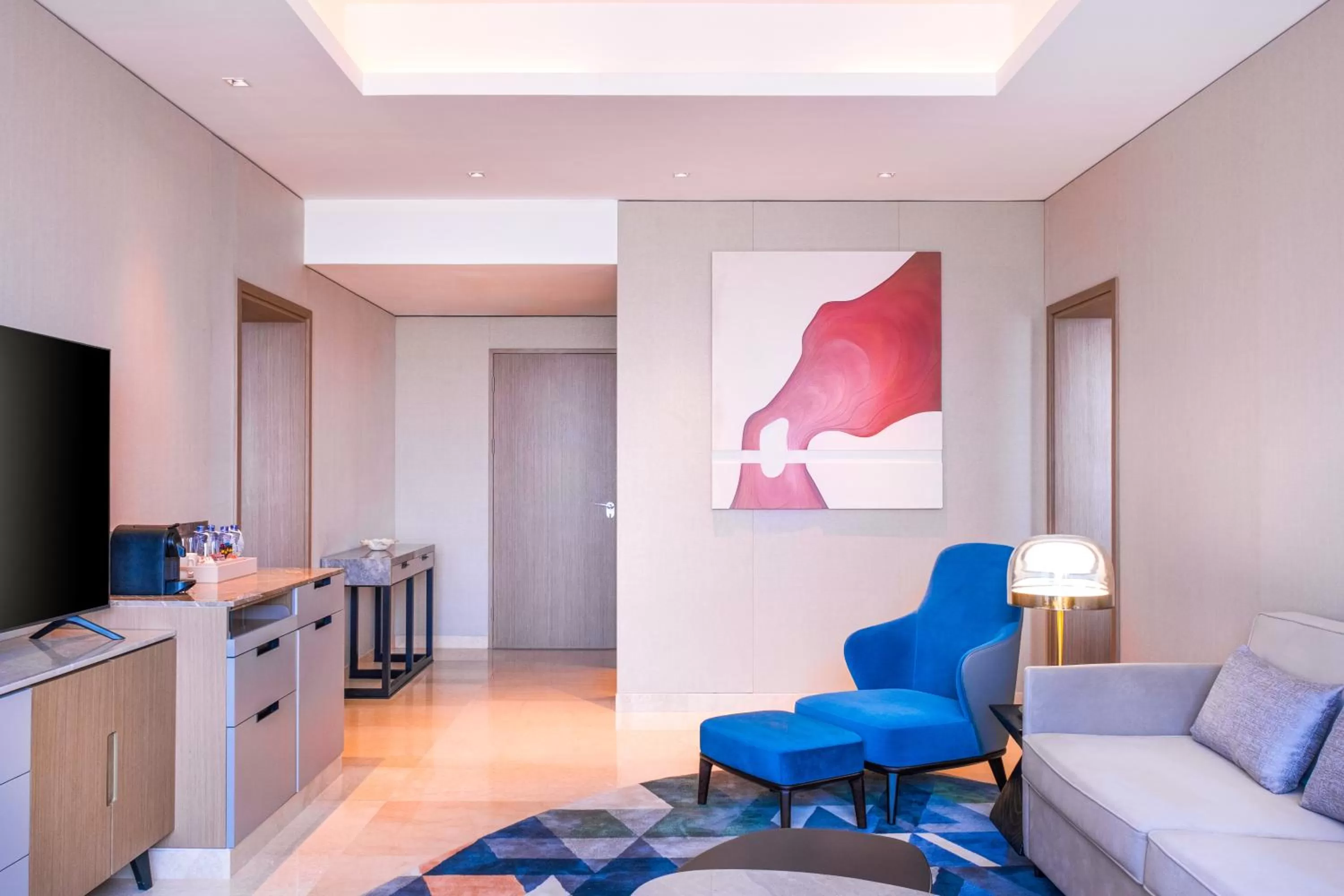 Seating area in Hilton Kinshasa