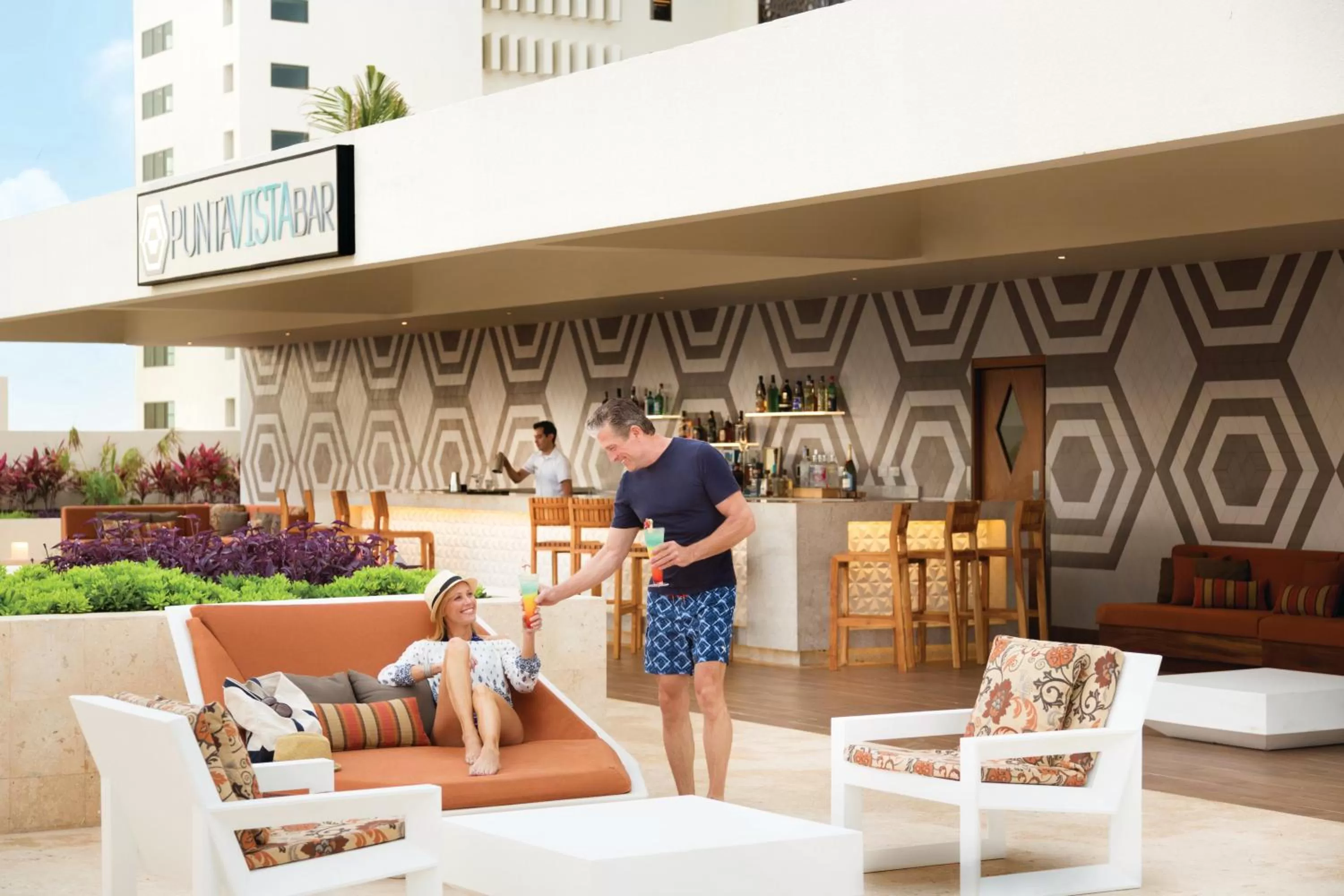 Lounge or bar in Hyatt Ziva Cancun All-Inclusive