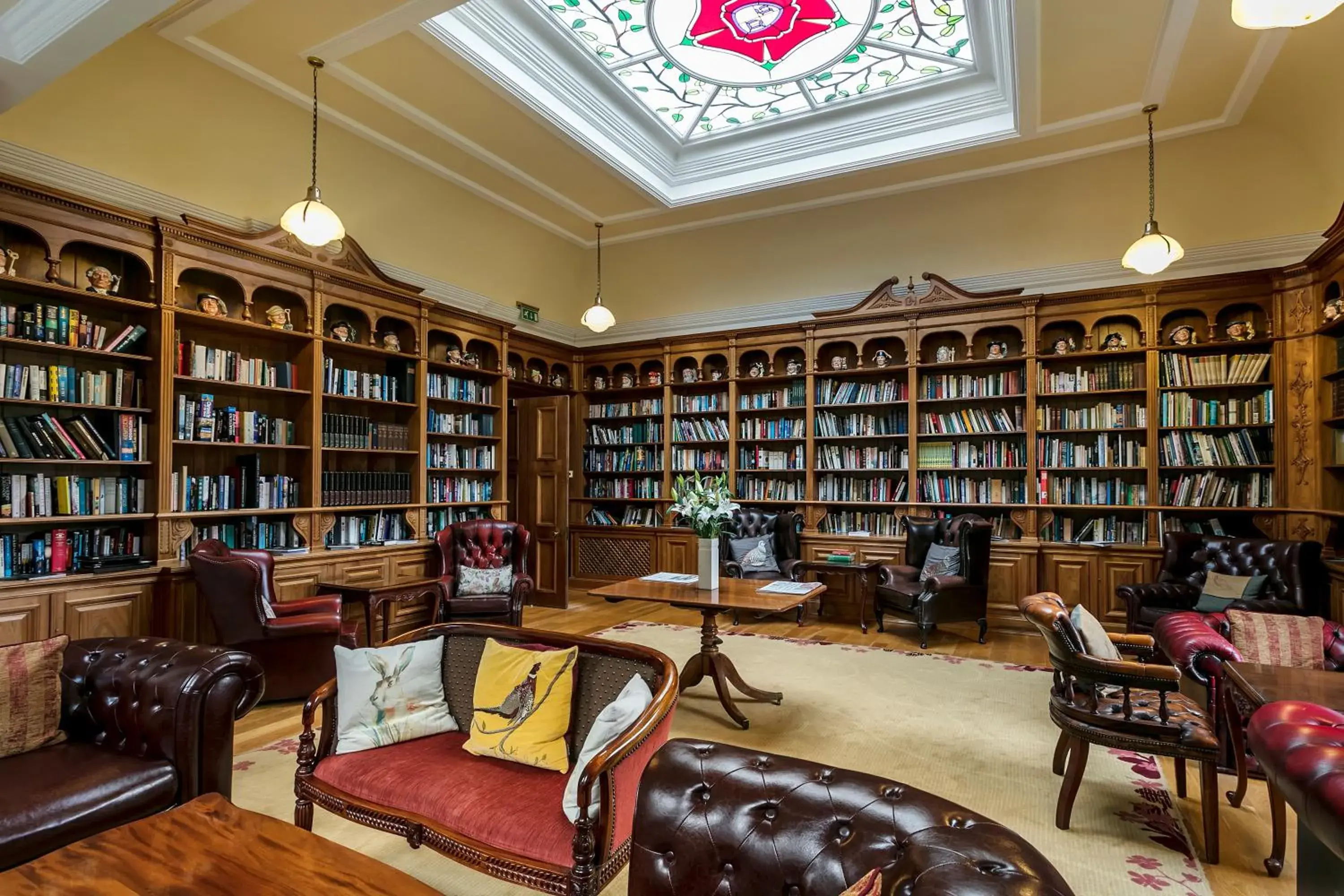 Library in Doxford Hall Hotel And Spa