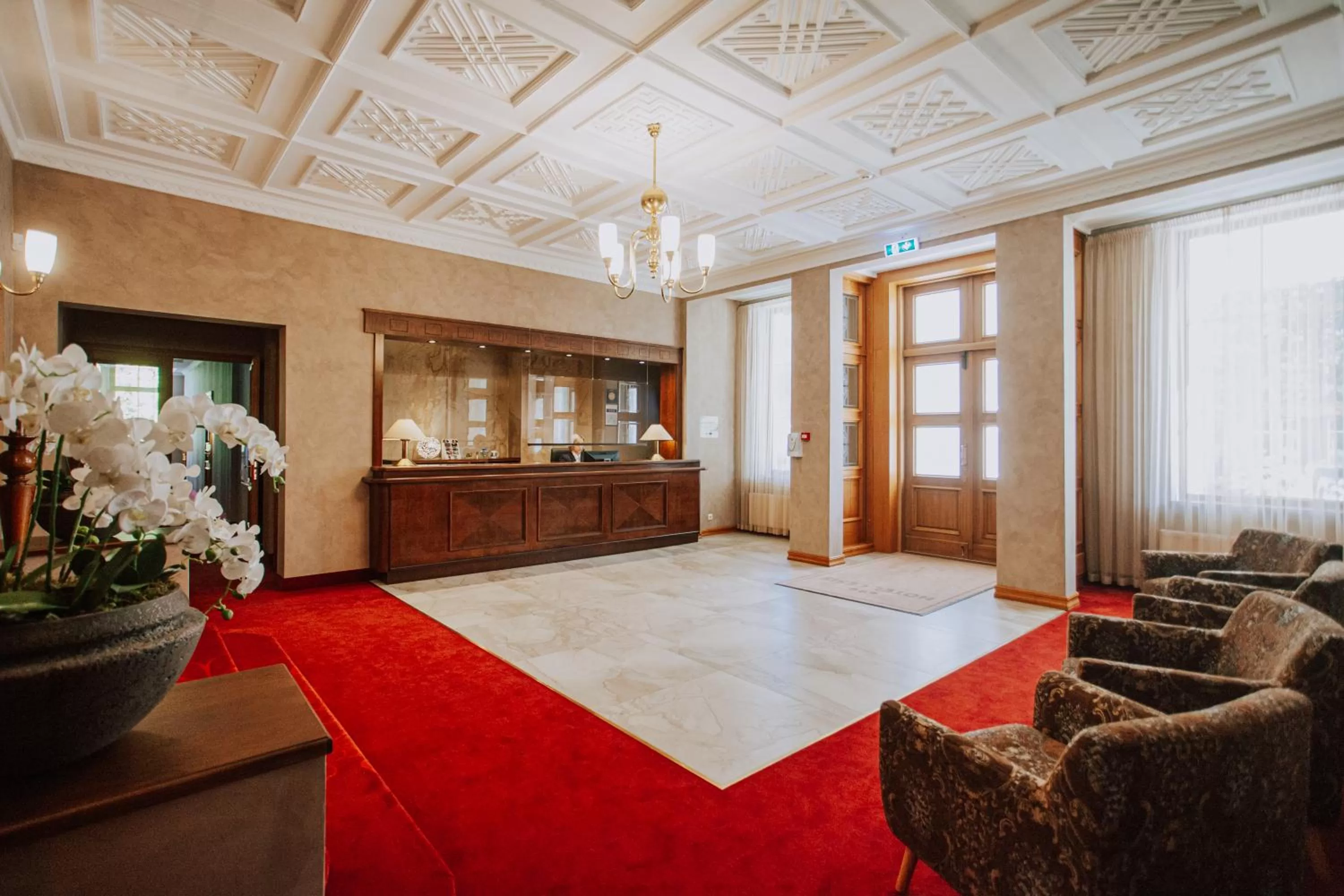 Lobby or reception in Hotel Cēsis