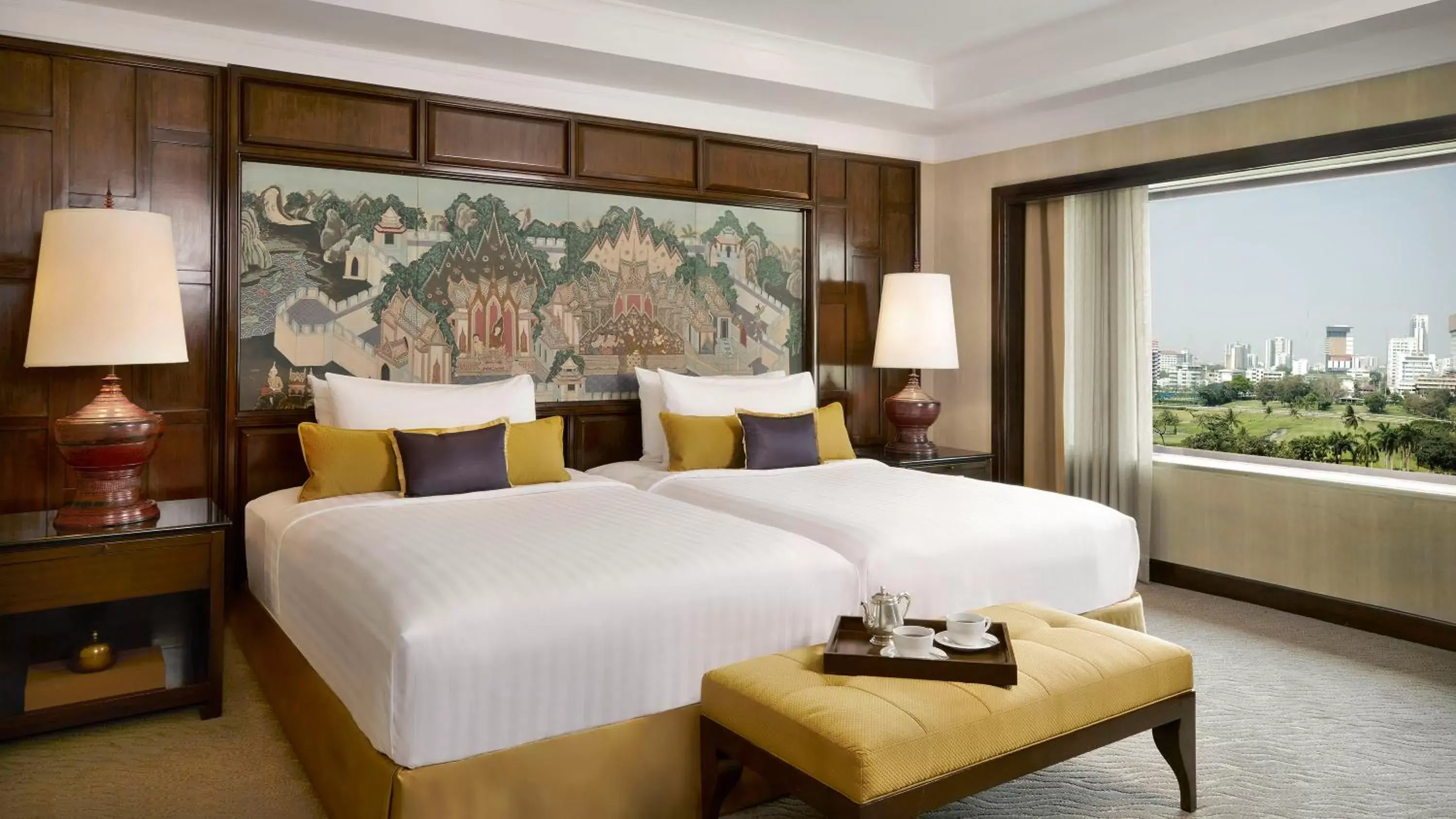 Bedroom in Anantara Siam Bangkok Hotel