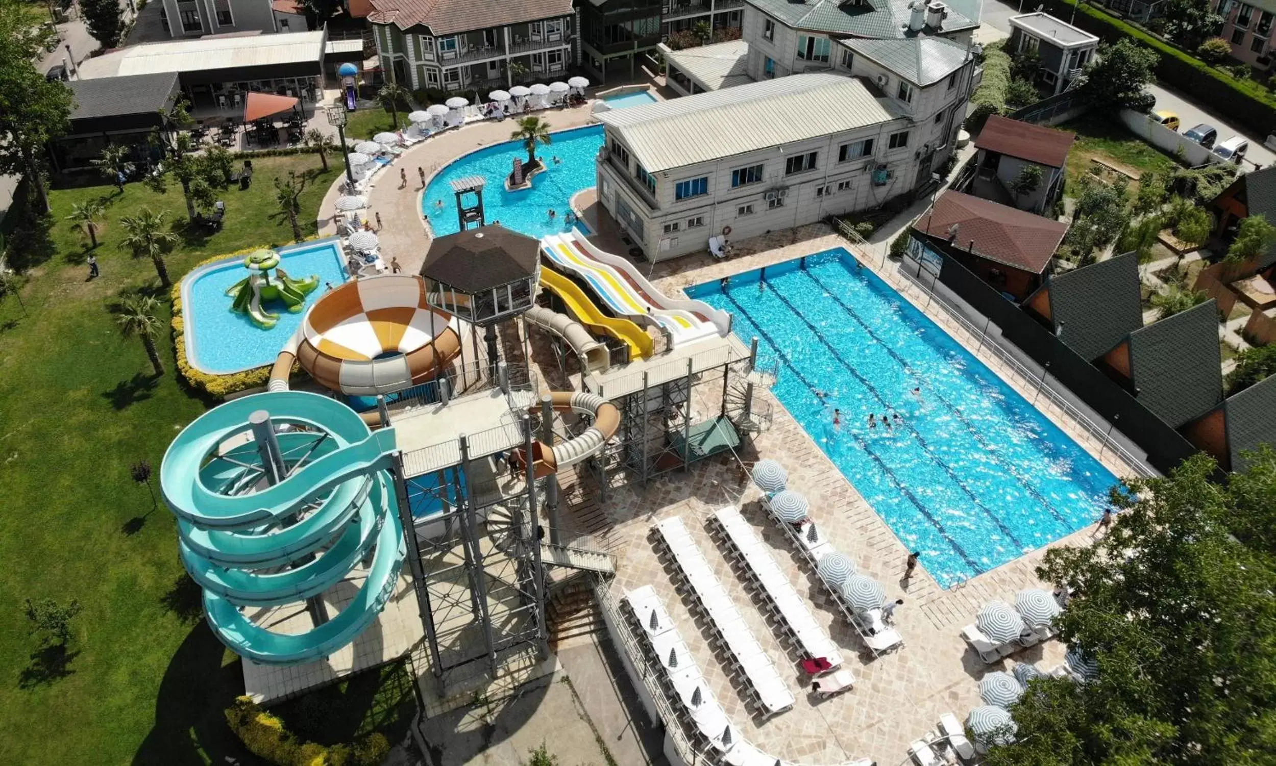 Swimming pool, Bird's-eye View in Sapanca Aqua Wellness SPA Hotel & Aqua Park