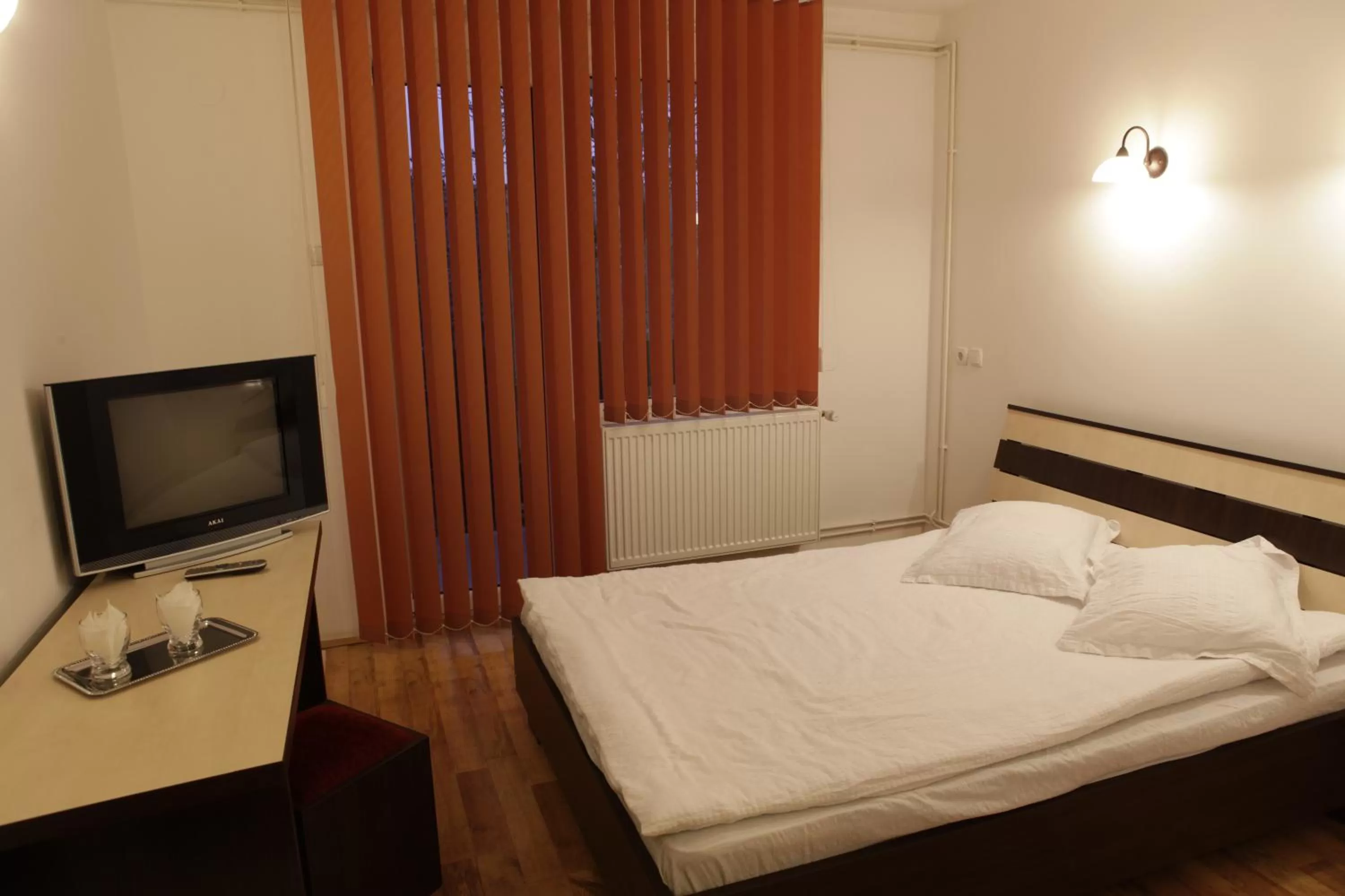 Bed in Hotel Romantik