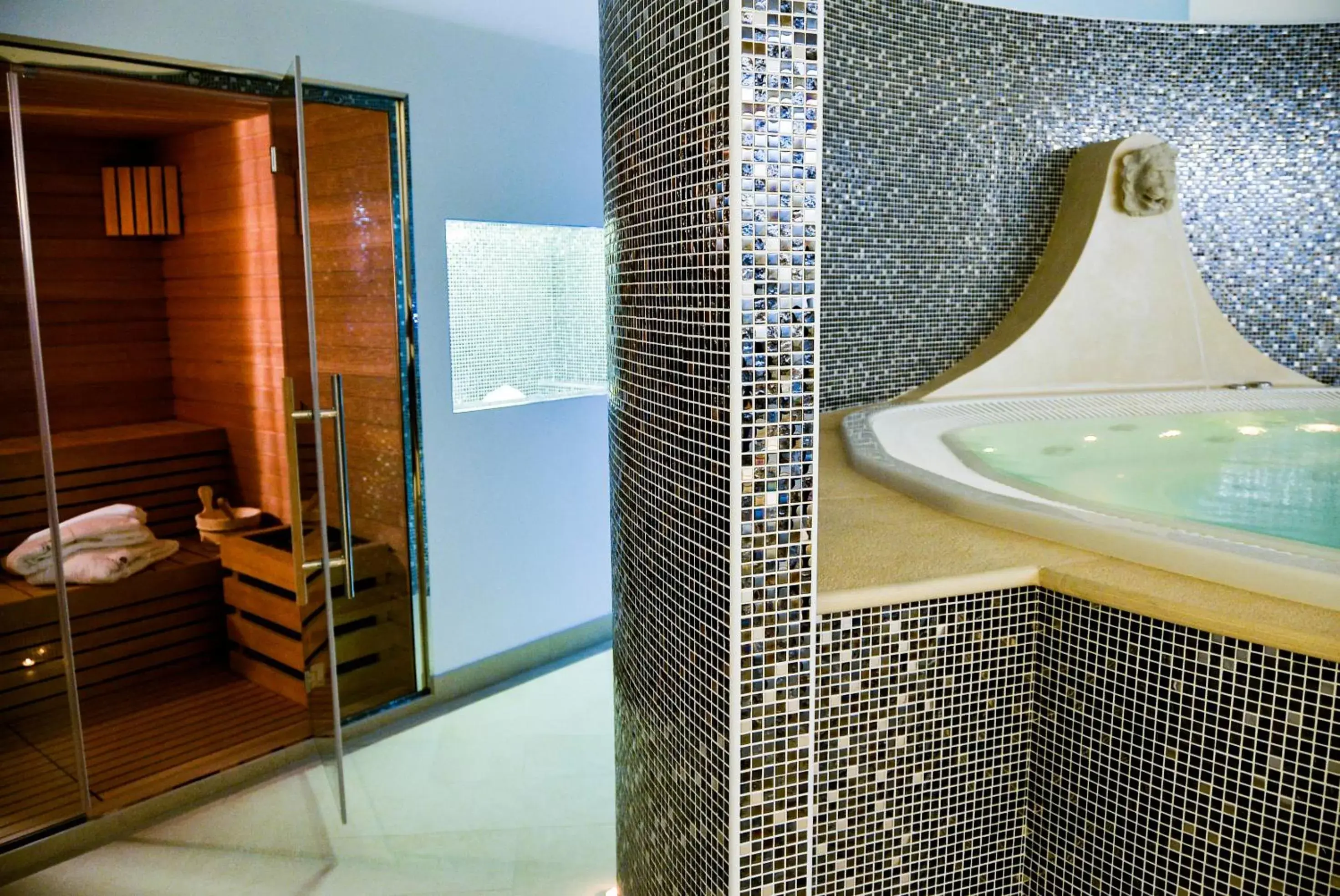 Sauna, Bathroom in OSTUNI PALACE - Hotel Bistrot & SPA