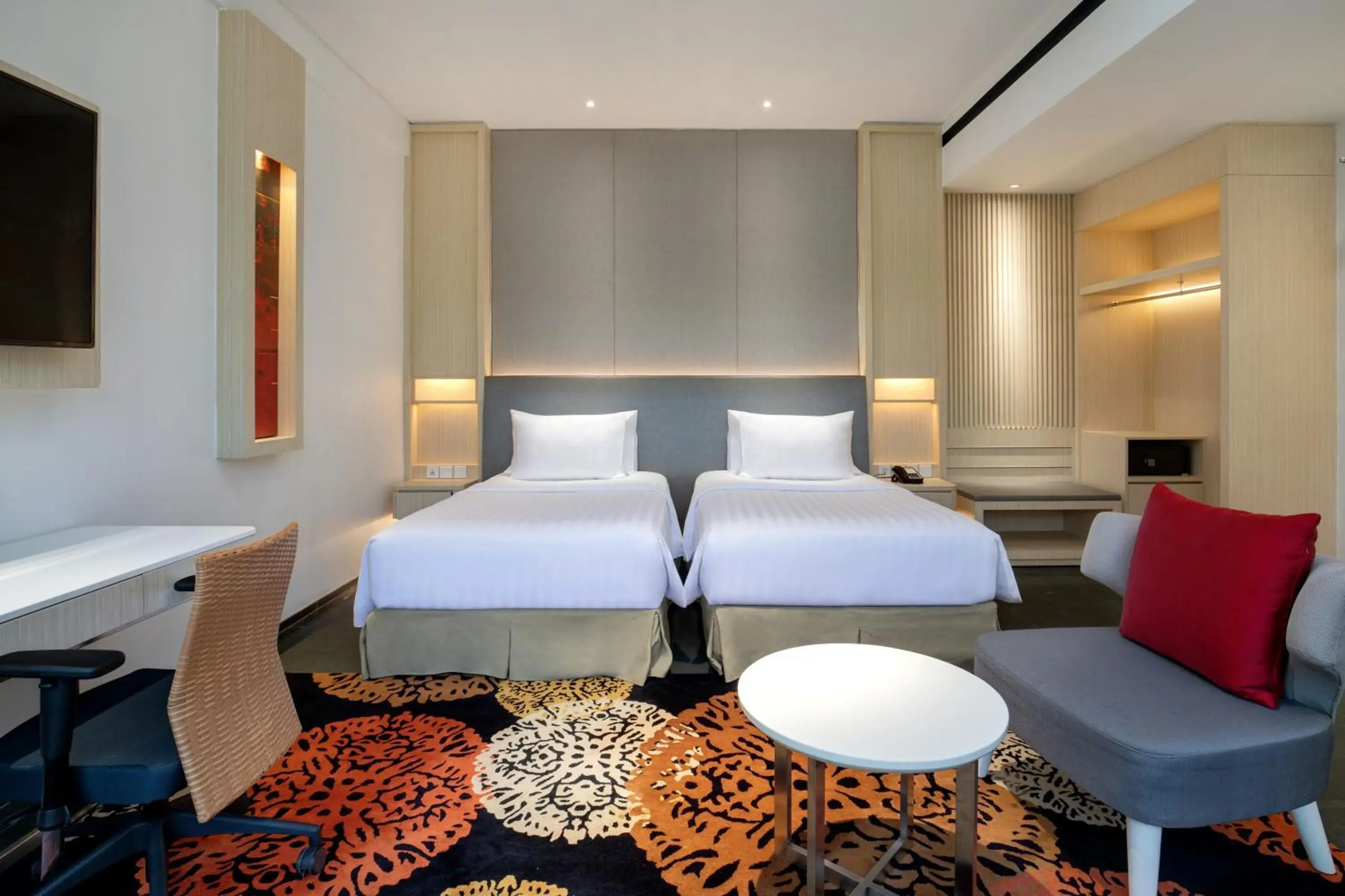 Bed in Novotel Palembang Hotel