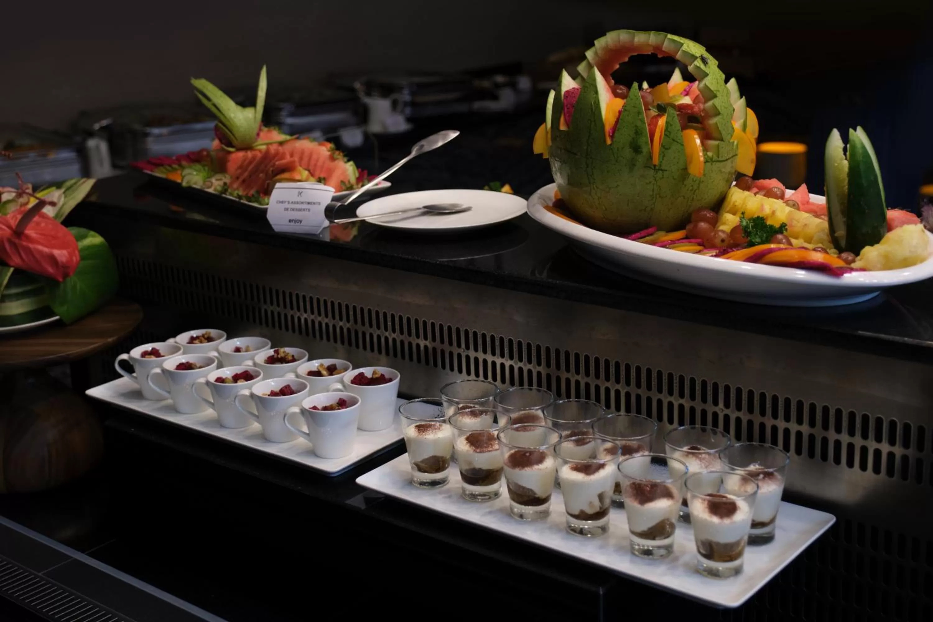 Buffet breakfast in K Hotel Douala