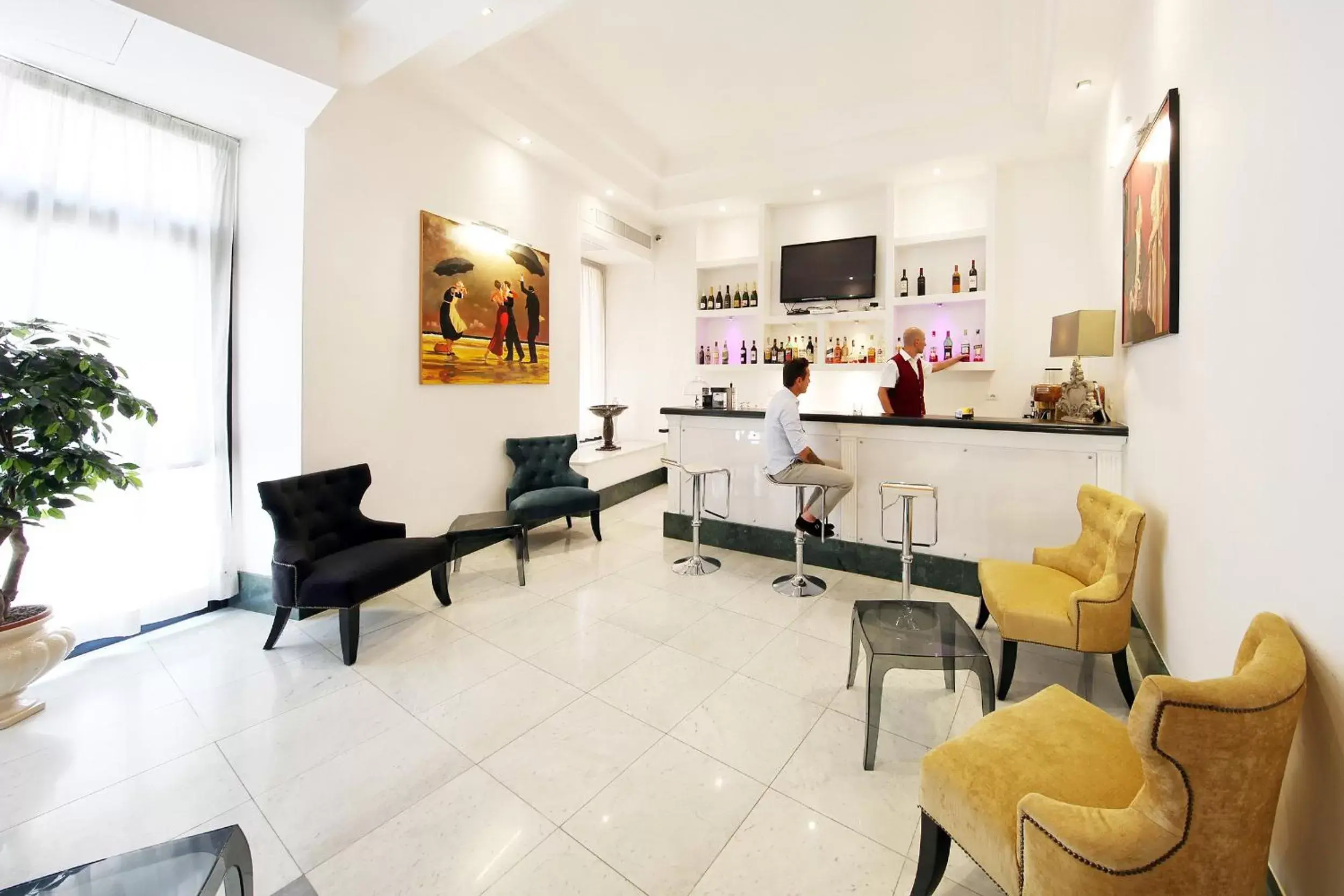 Lounge or bar in Hotel Traiano