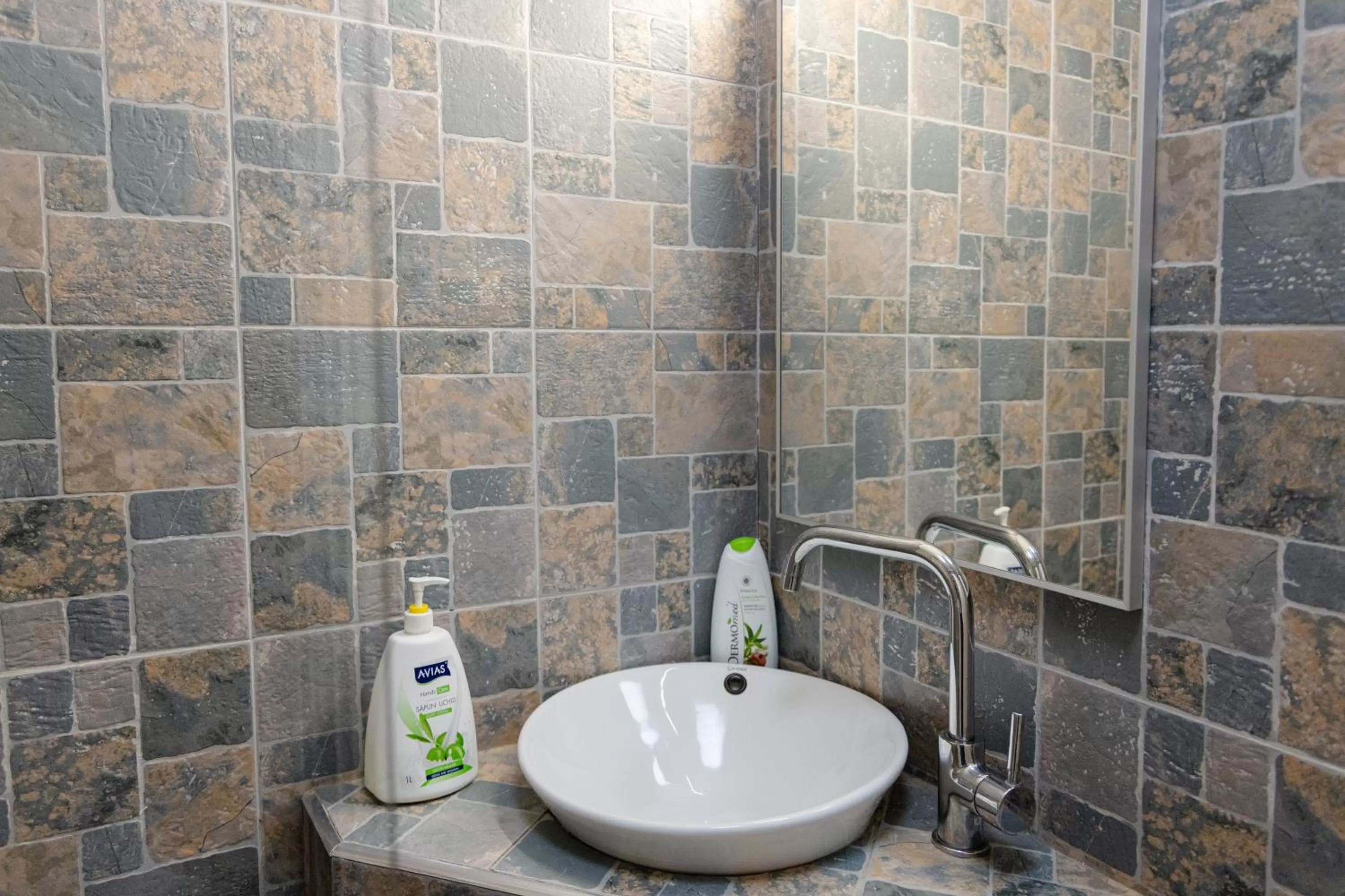 Bathroom in Pensiunea Pictorilor