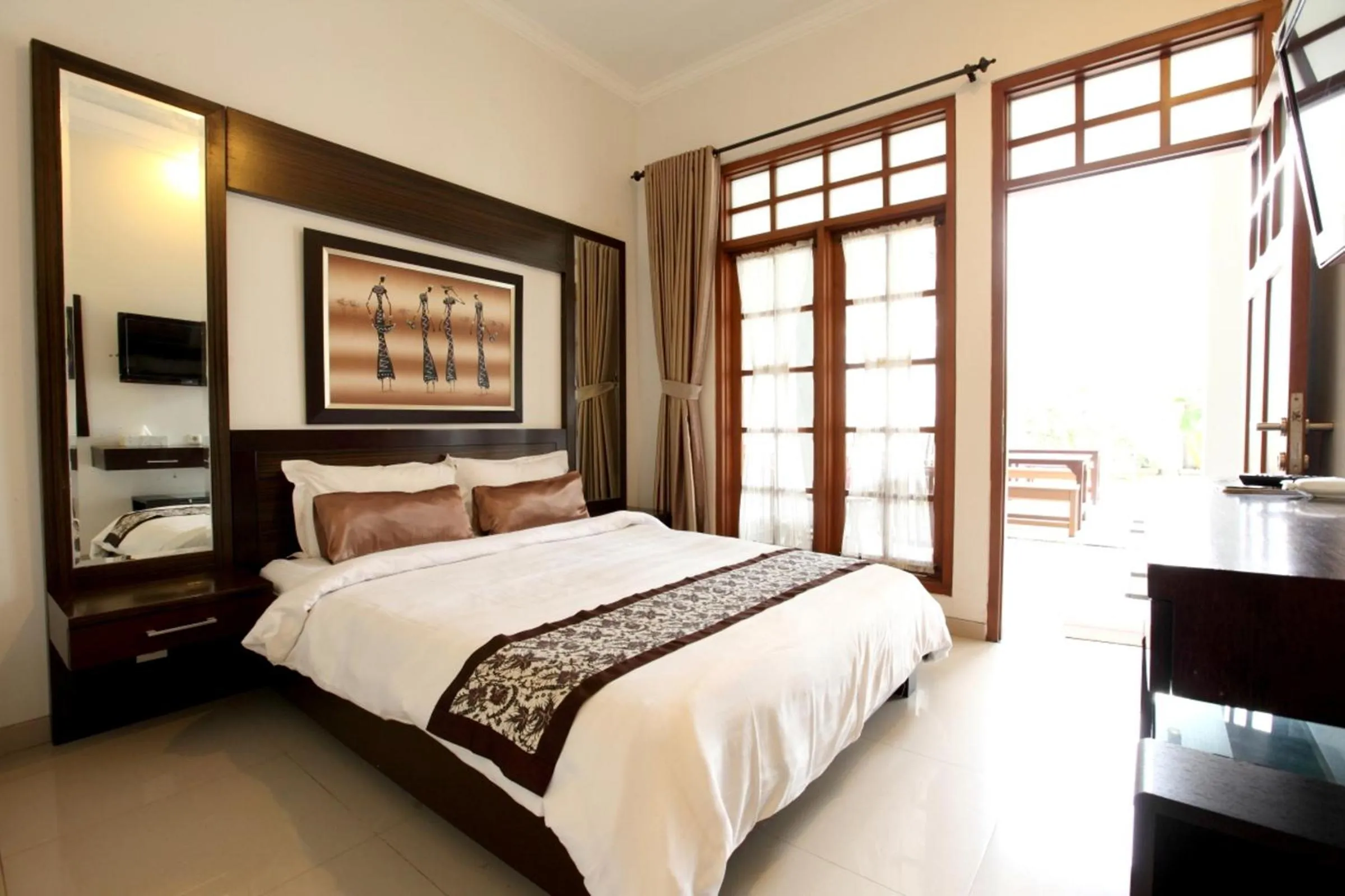 Bed in de' Halimun Guest House