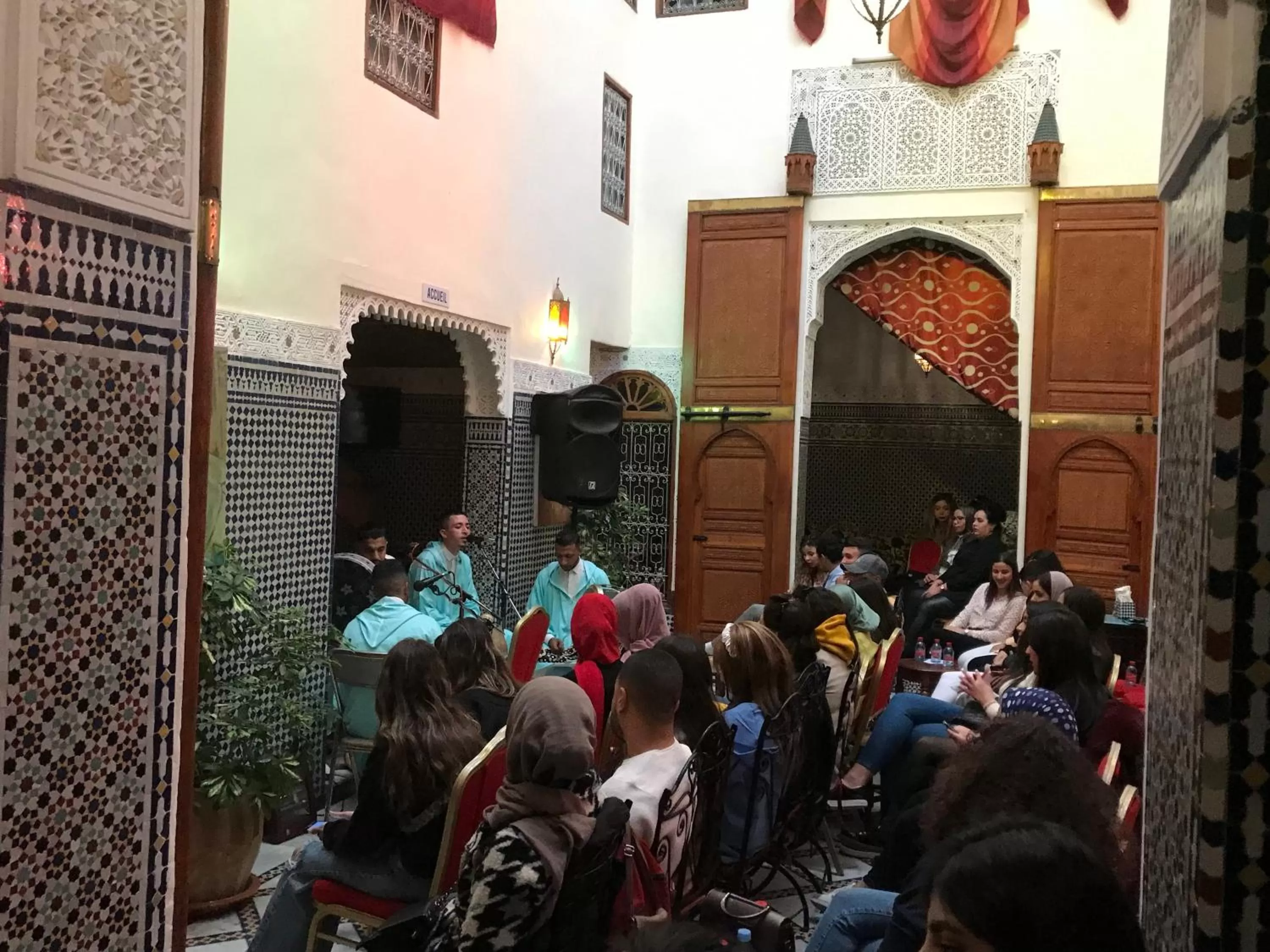 People in Riad Taj Salma