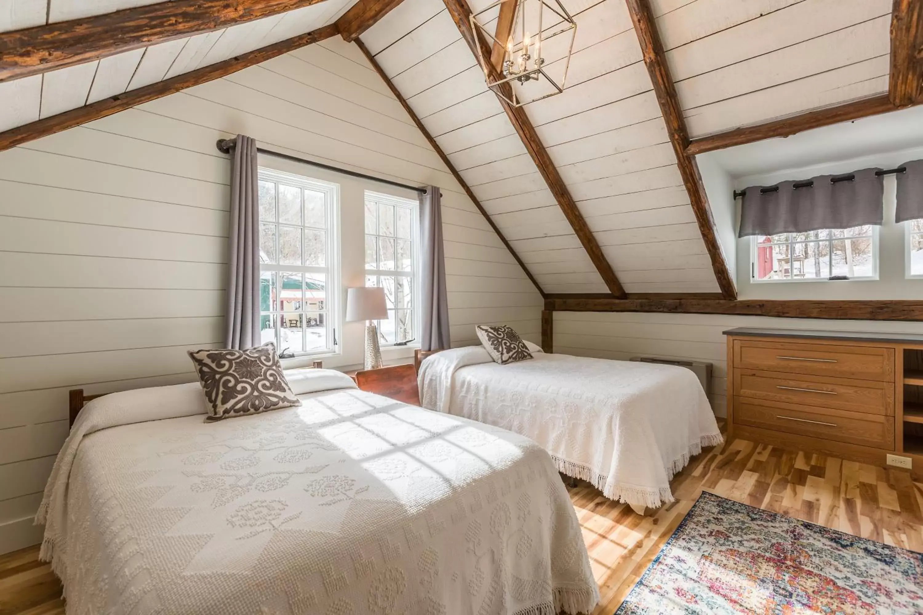 Bed in The Barnstead Inn