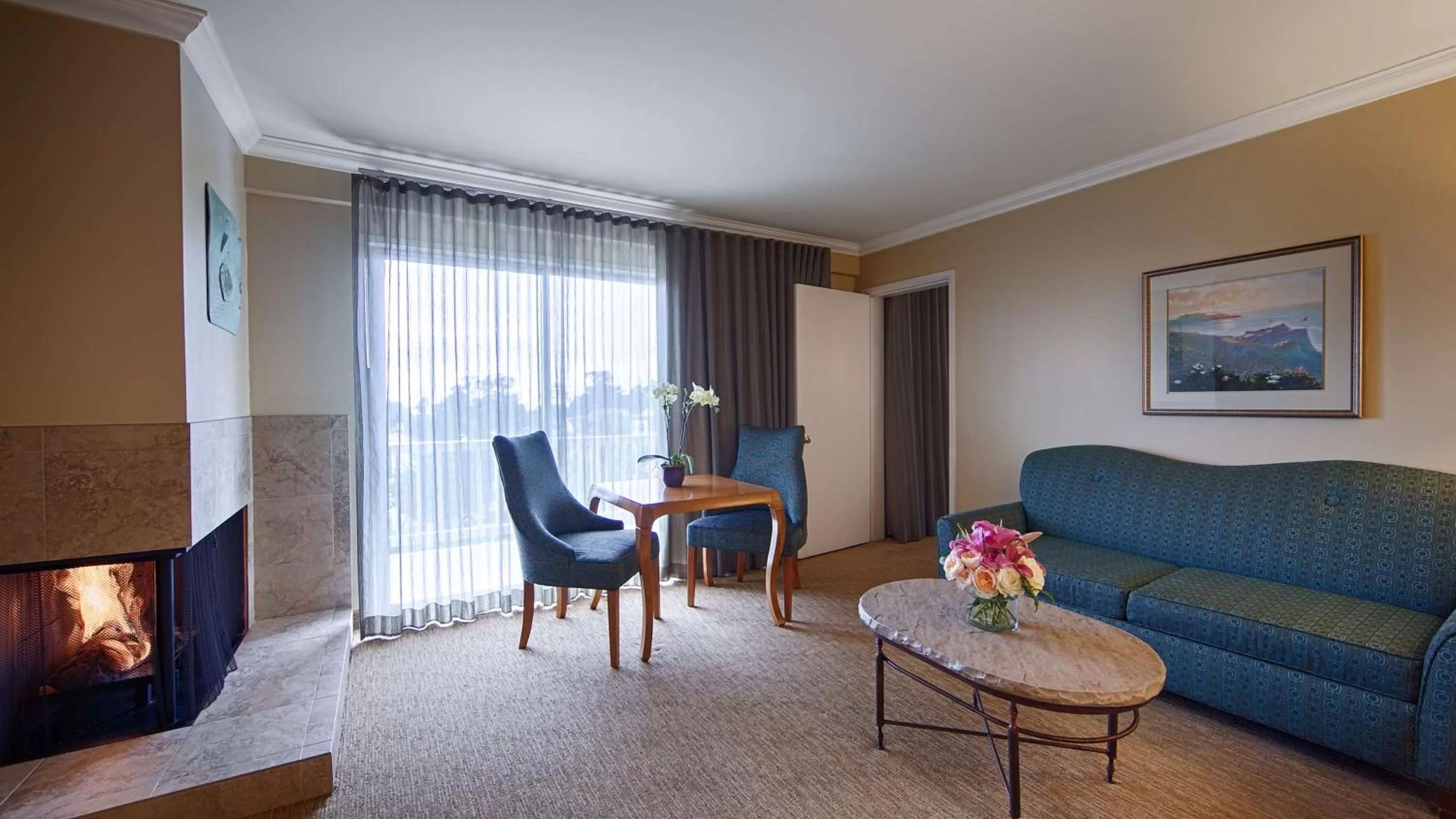 Seating area in Carmel Bay View Inn