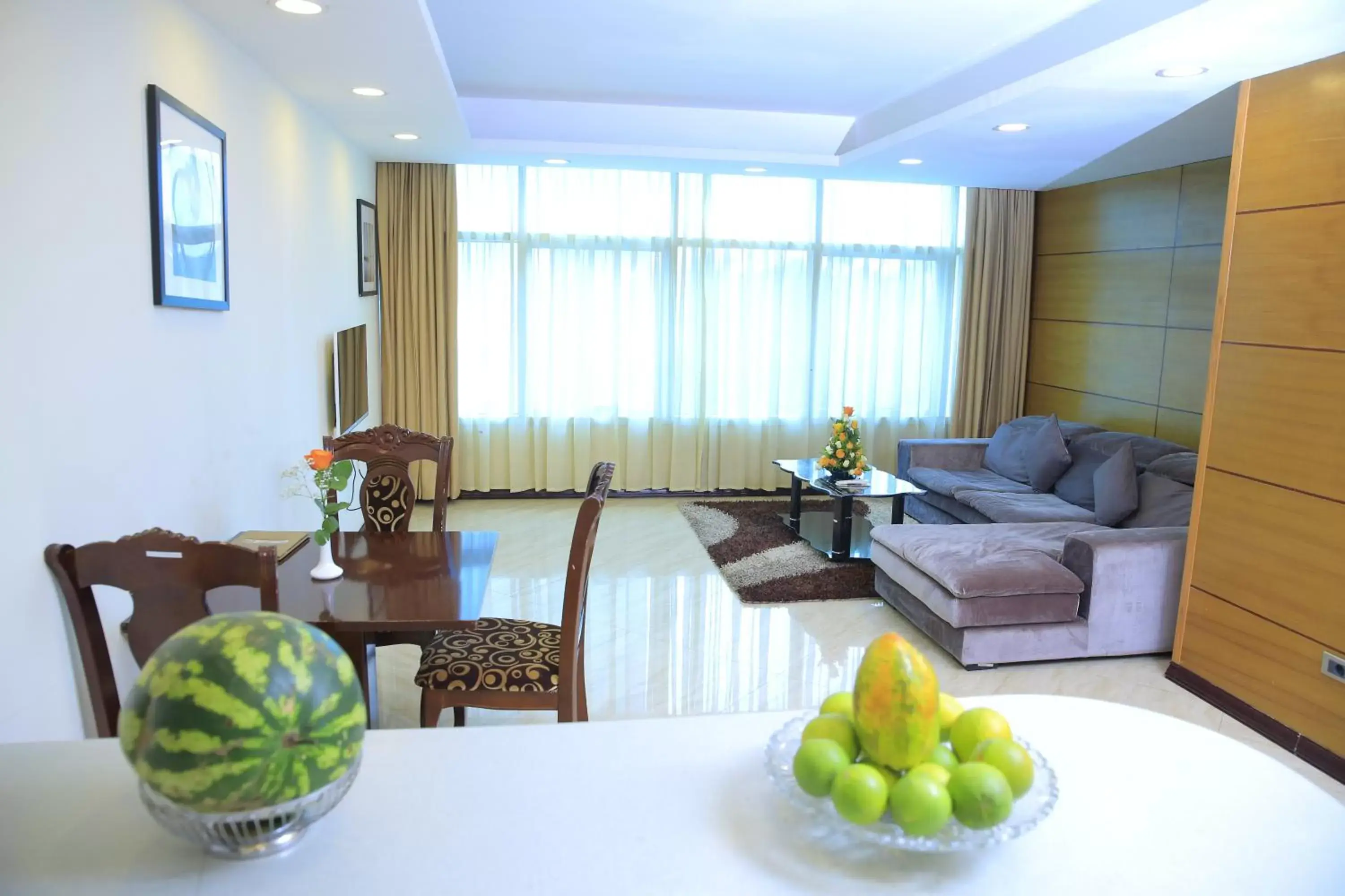 Seating area in Inter Luxury Hotel