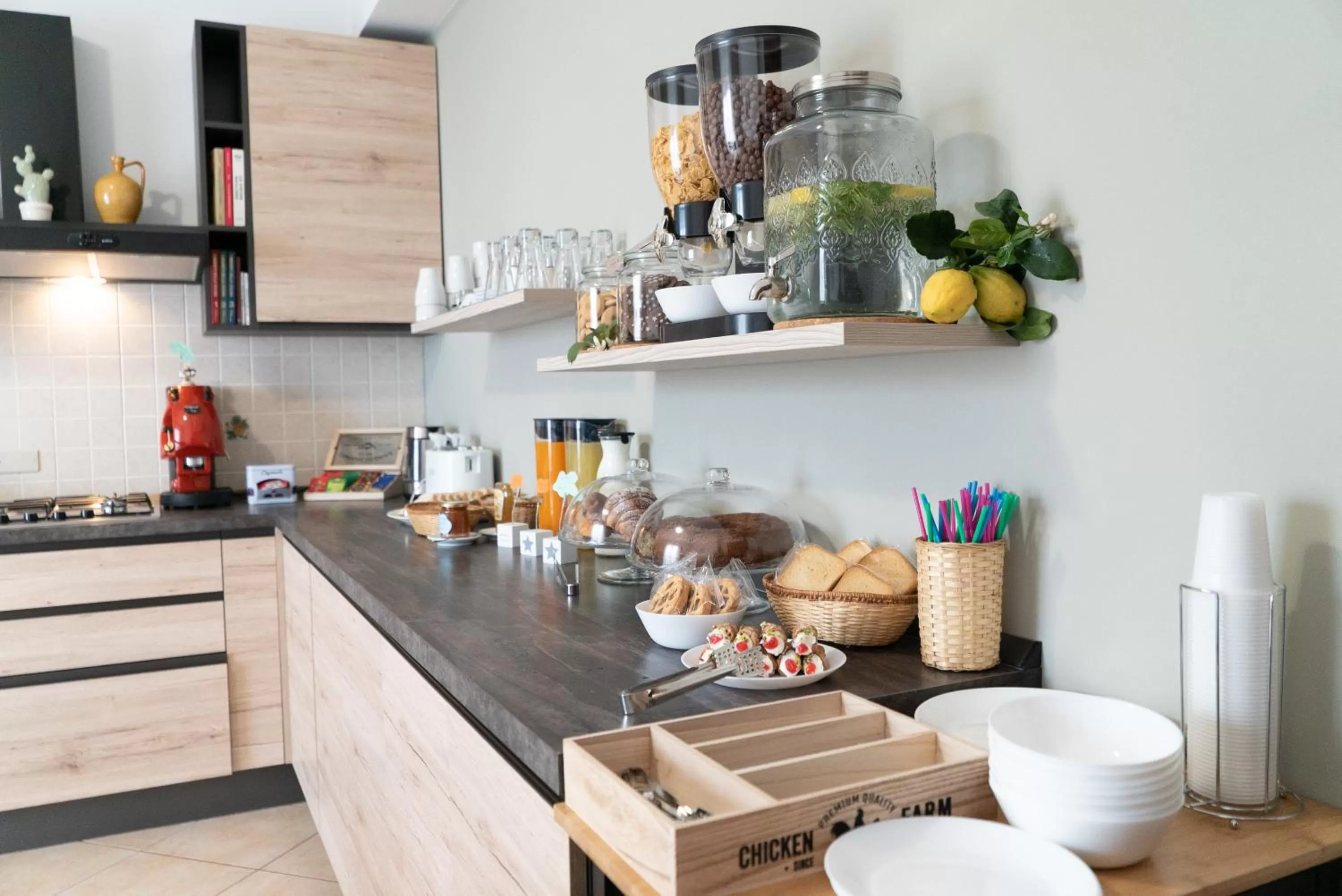 Italian breakfast in B&B Alle Falde Dell'Etna