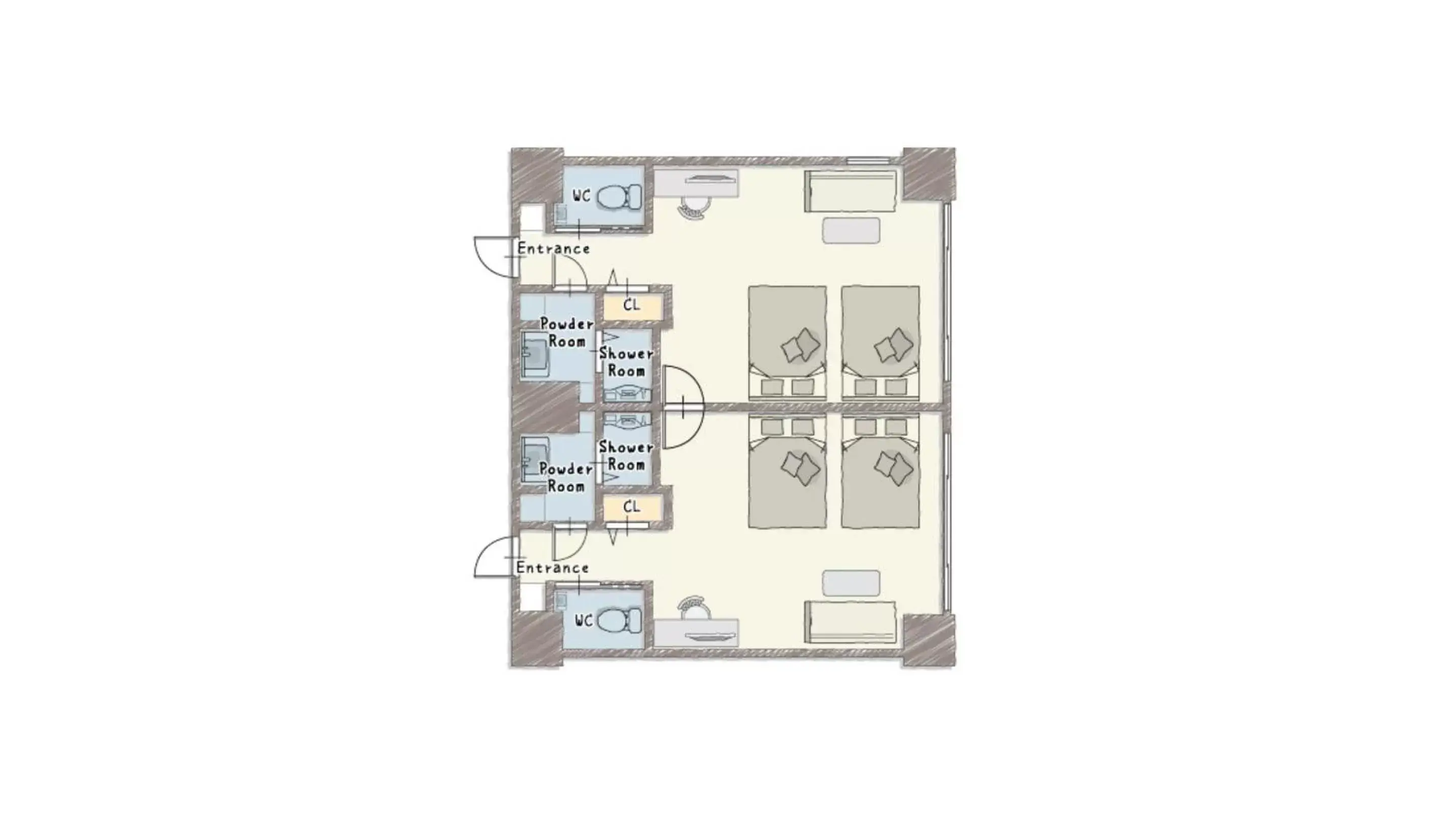 Floor Plan in HAUZA Kyoto Gojo Karasuma