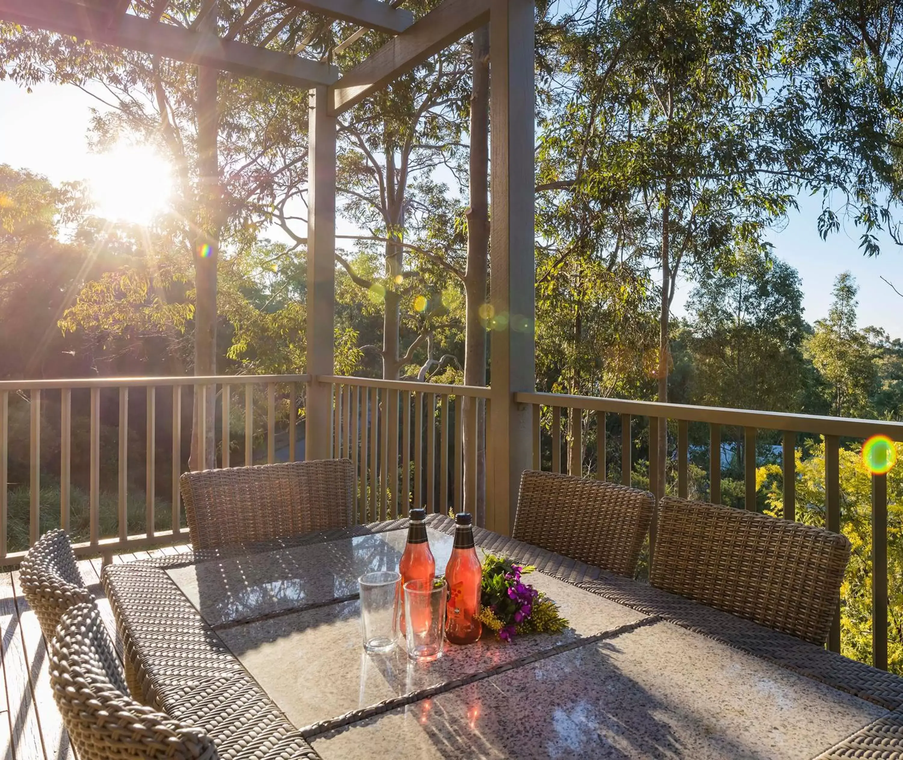 Balcony/Terrace in Oaks Cypress Lakes Resort