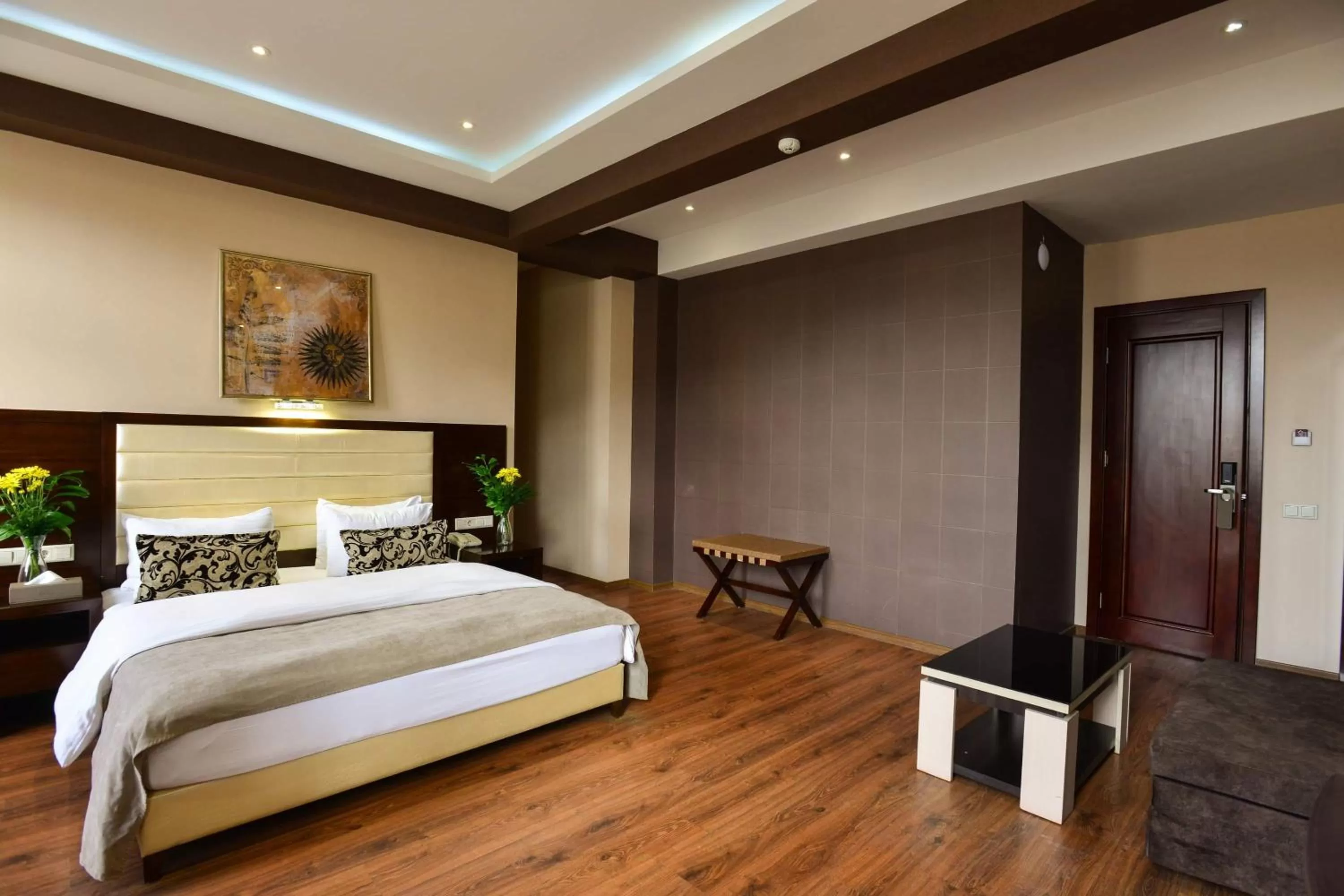 Bed in Hotel Orion Tbilisi