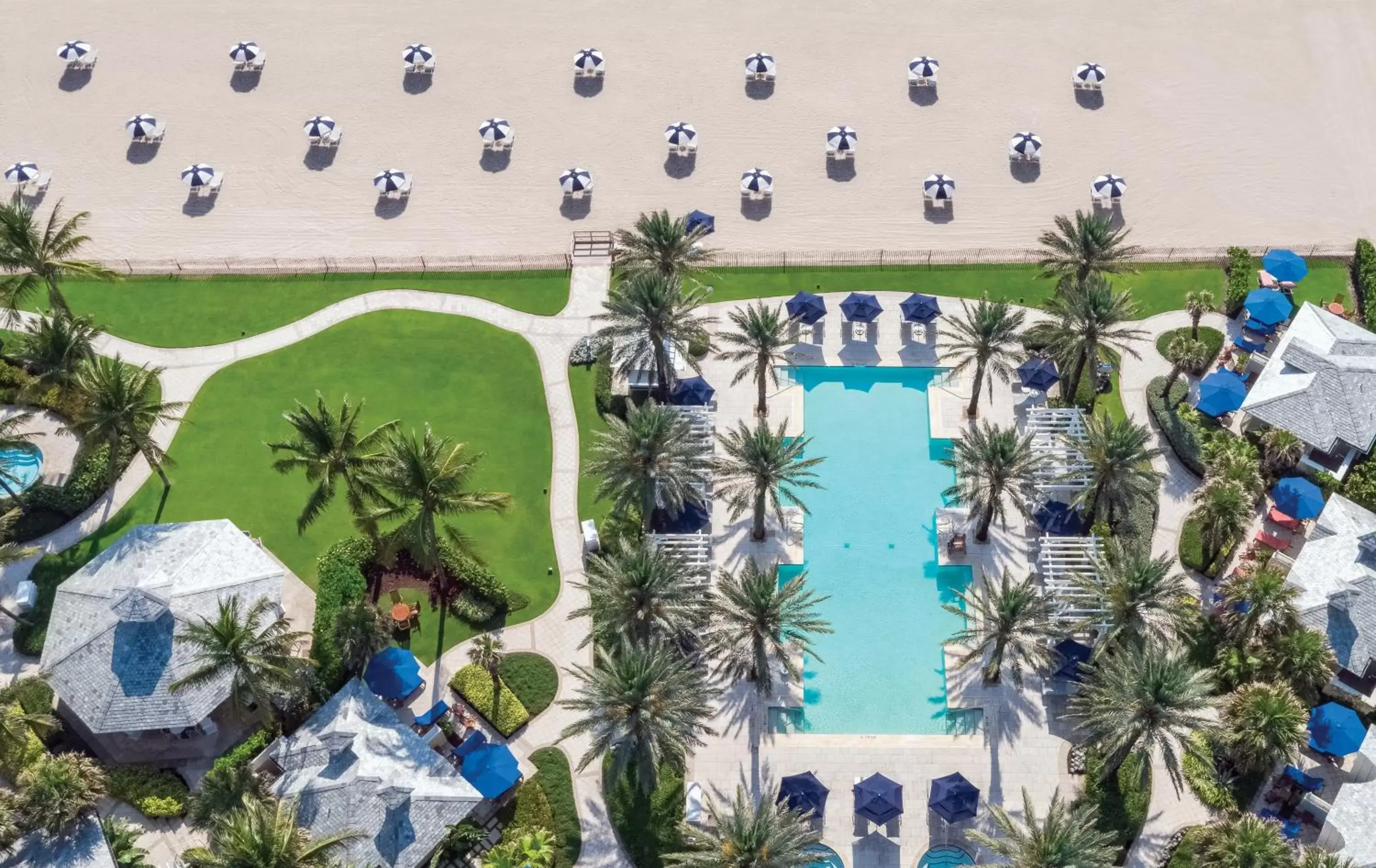 Bird's eye view, Pool View in The Breakers Palm Beach
