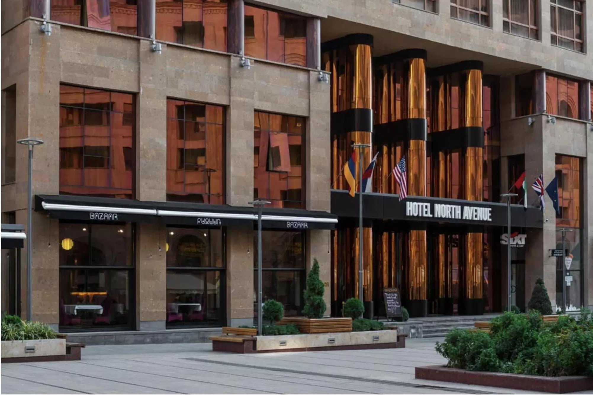 Property building in North Avenue by Stellar Hotels, Yerevan