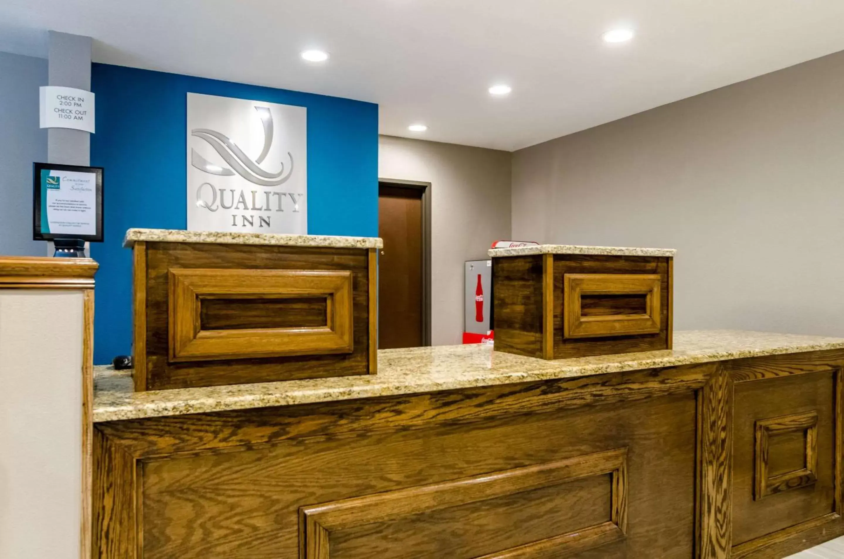 Lobby or reception in Quality Inn Great Bend Lobby or reception in Quality Inn Great Bend